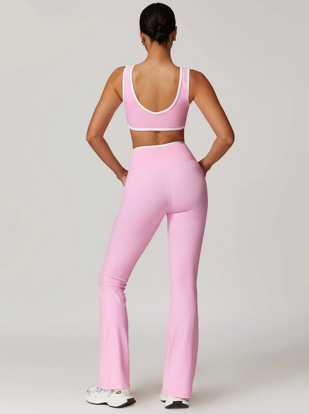 Black High Waist Wide-Leg Trousers - Women's Casual Yoga and Lounge Pants