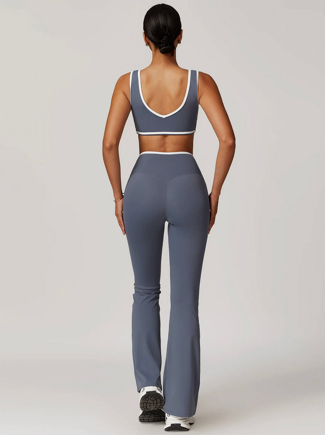 Black High Waist Wide-Leg Trousers - Women's Casual Yoga and Lounge Pants