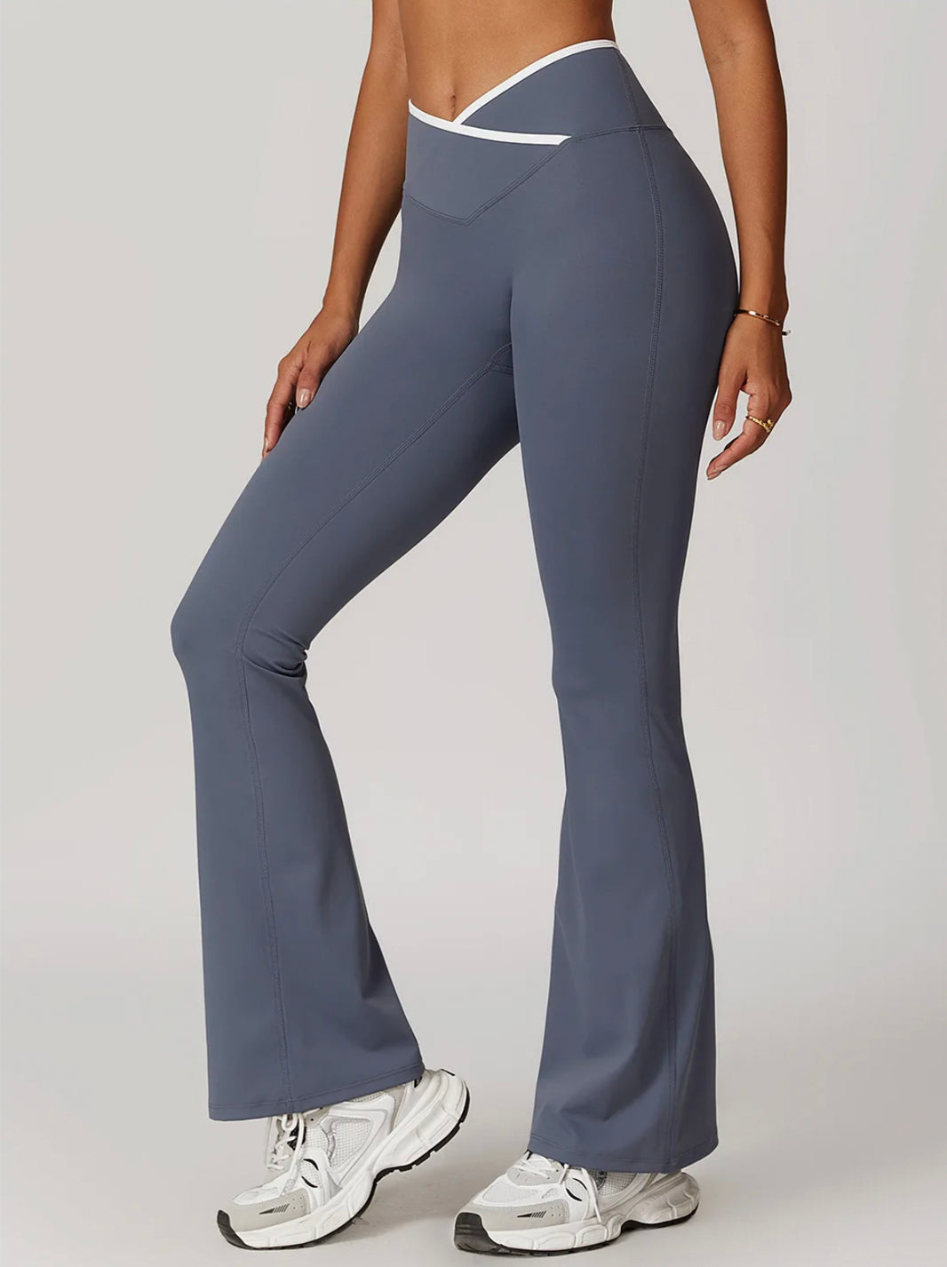 Black High Waist Wide-Leg Trousers - Women's Casual Yoga and Lounge Pants