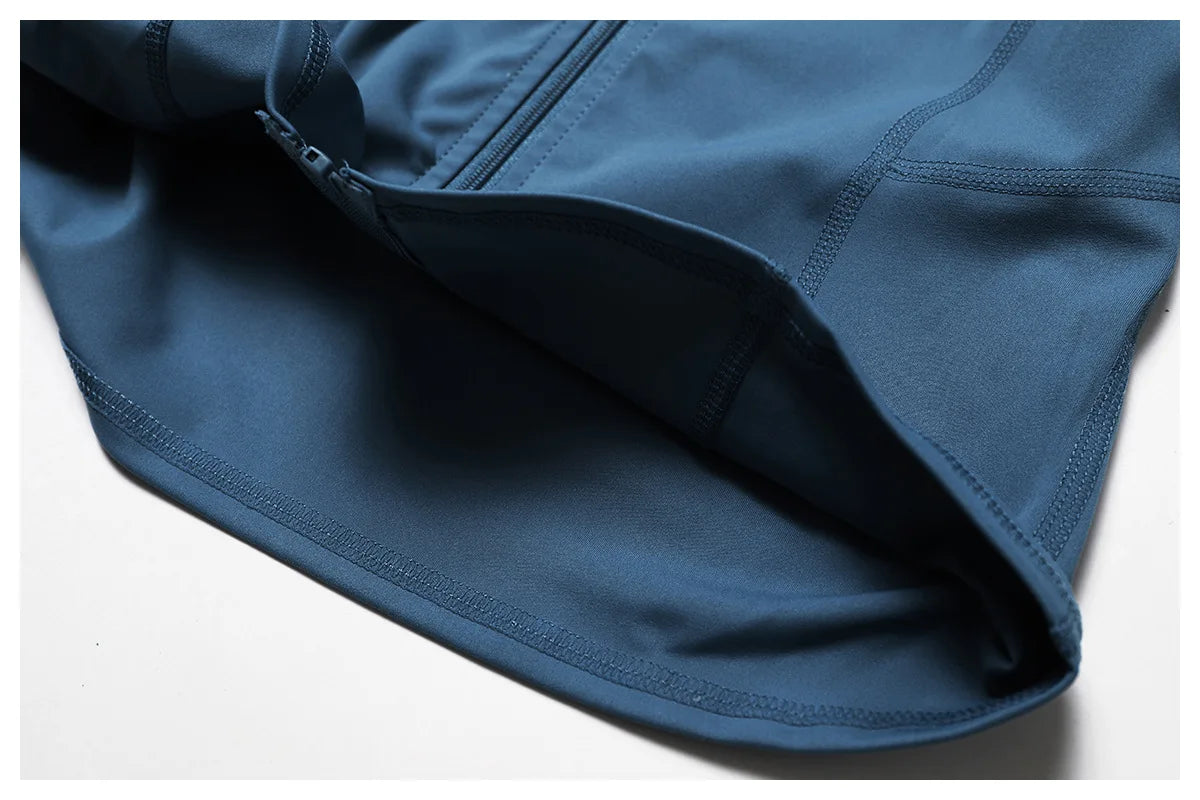 Women's Zip-Up Long Sleeve Sports Top – Slim Fit Workout Jacket