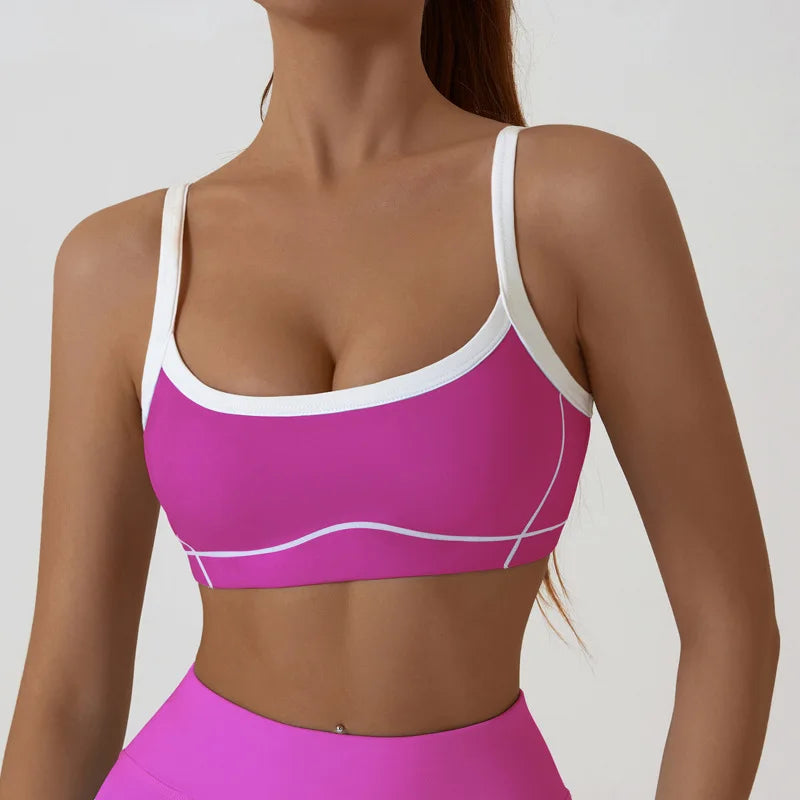 High-Support Sports Bra – Push-Up, Padded & Seamless