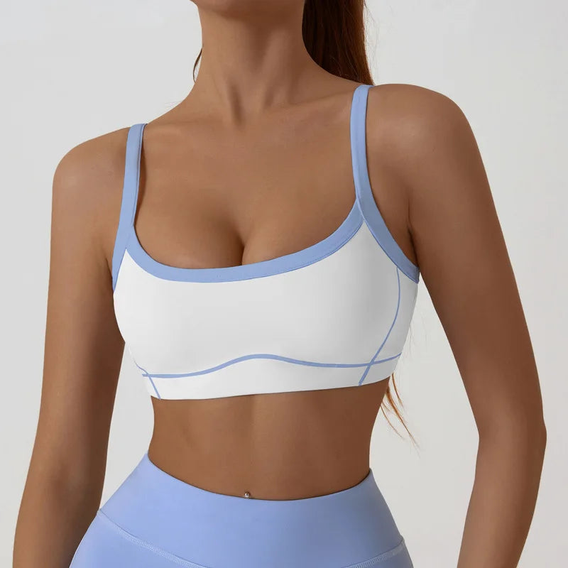 High-Support Sports Bra – Push-Up, Padded & Seamless