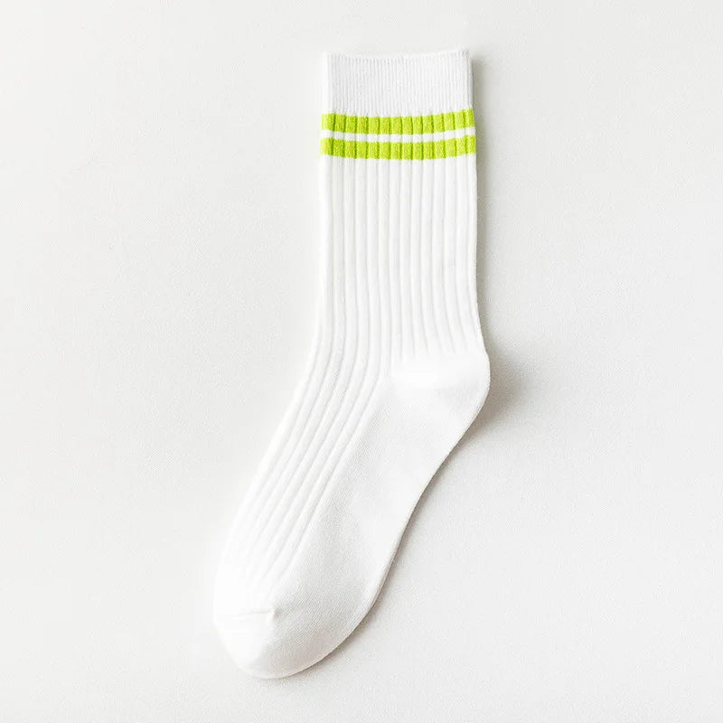 1 Pair Colourful Striped Socks