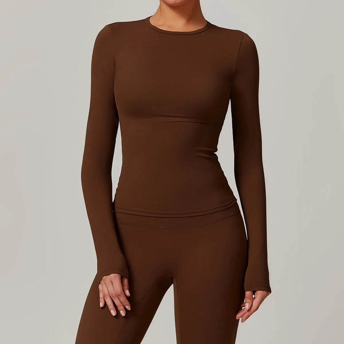 Long Sleeve Fitted Workout Top