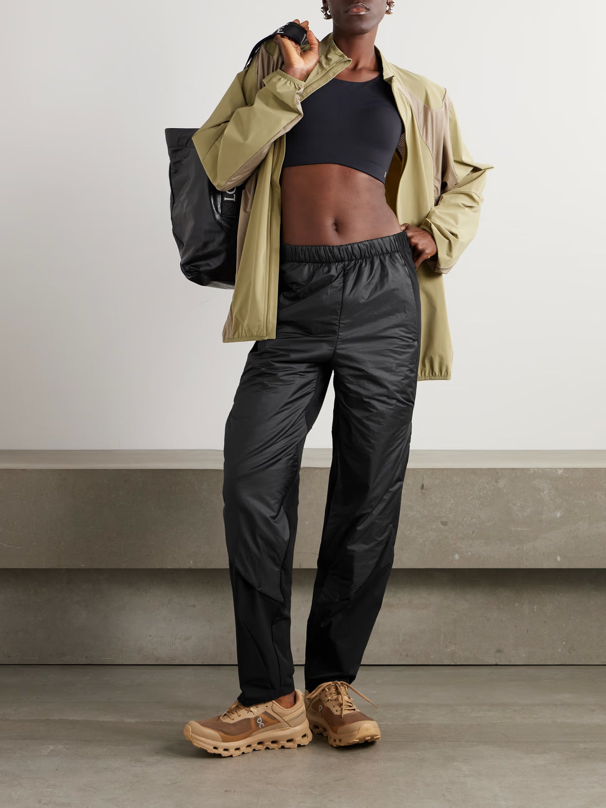 ON - + Post Archive Faction Zero Recycled-ripstop And Shell Tapered Pants - Black