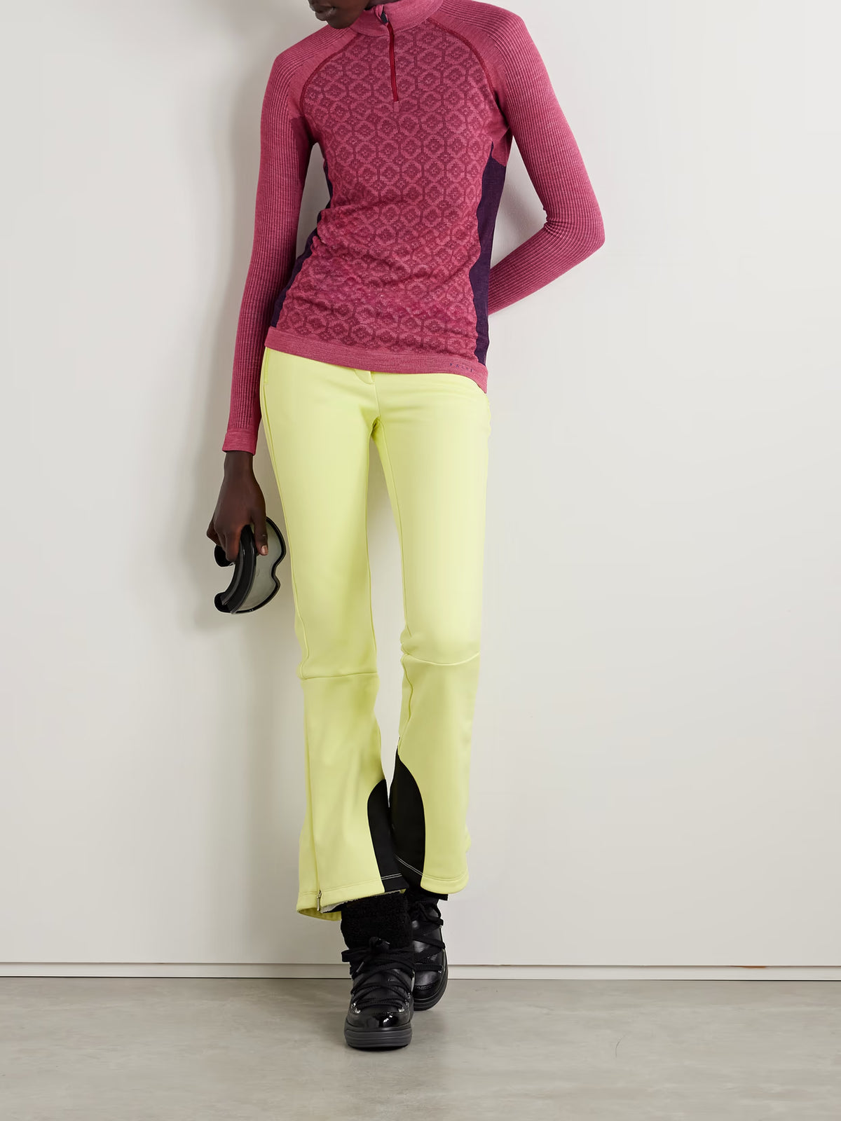 FALKE Ergonomic Sport System - Jacquard-knit Top - Red