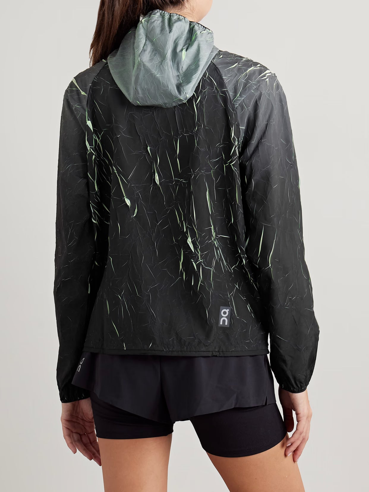 ON - Pace Run Hooded Textured Recycled-shell Jacket - Black
