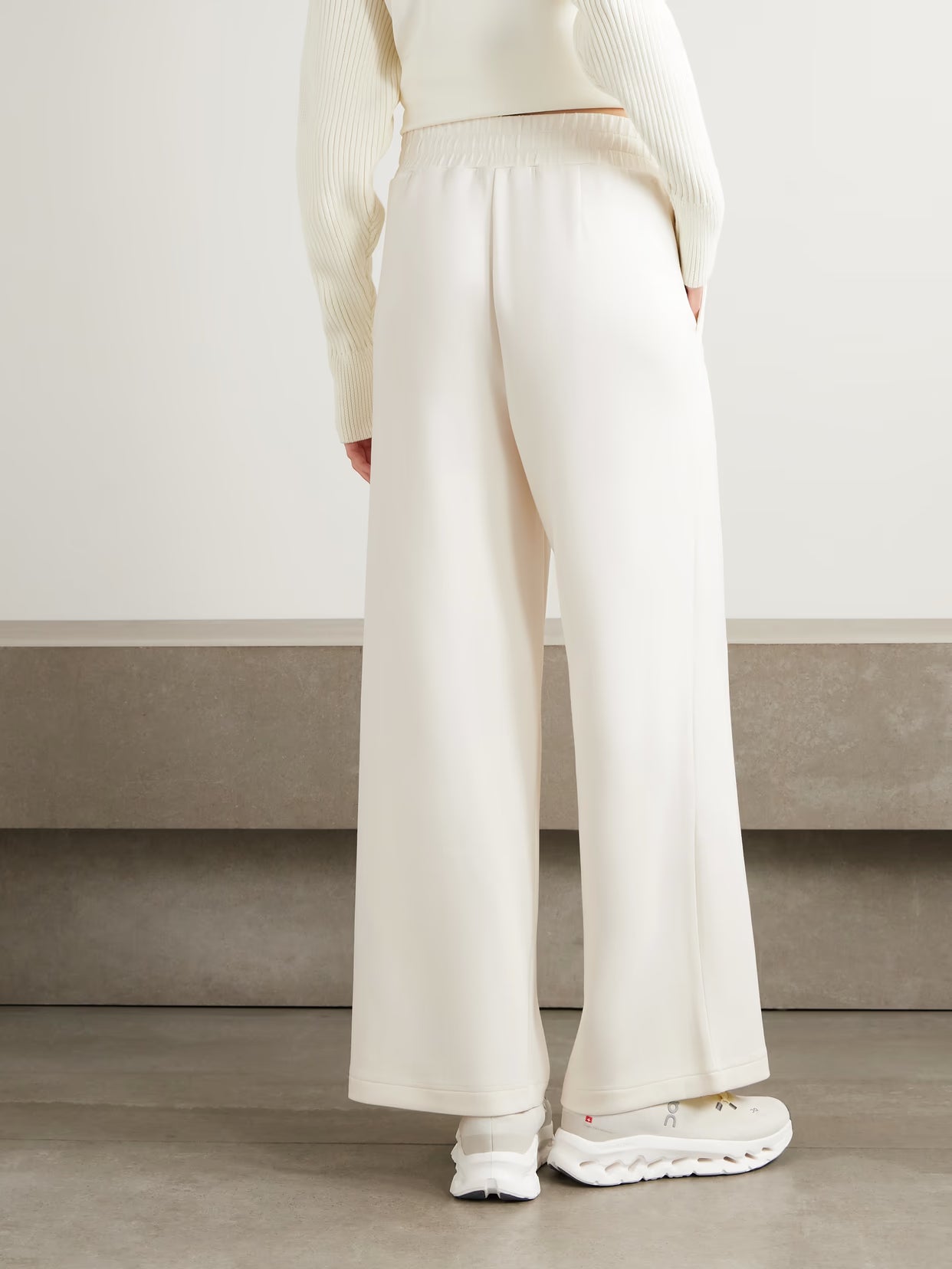 Varley - The Extra Wide Leg Pleated Doublesoft Wide-leg Pants - Cream