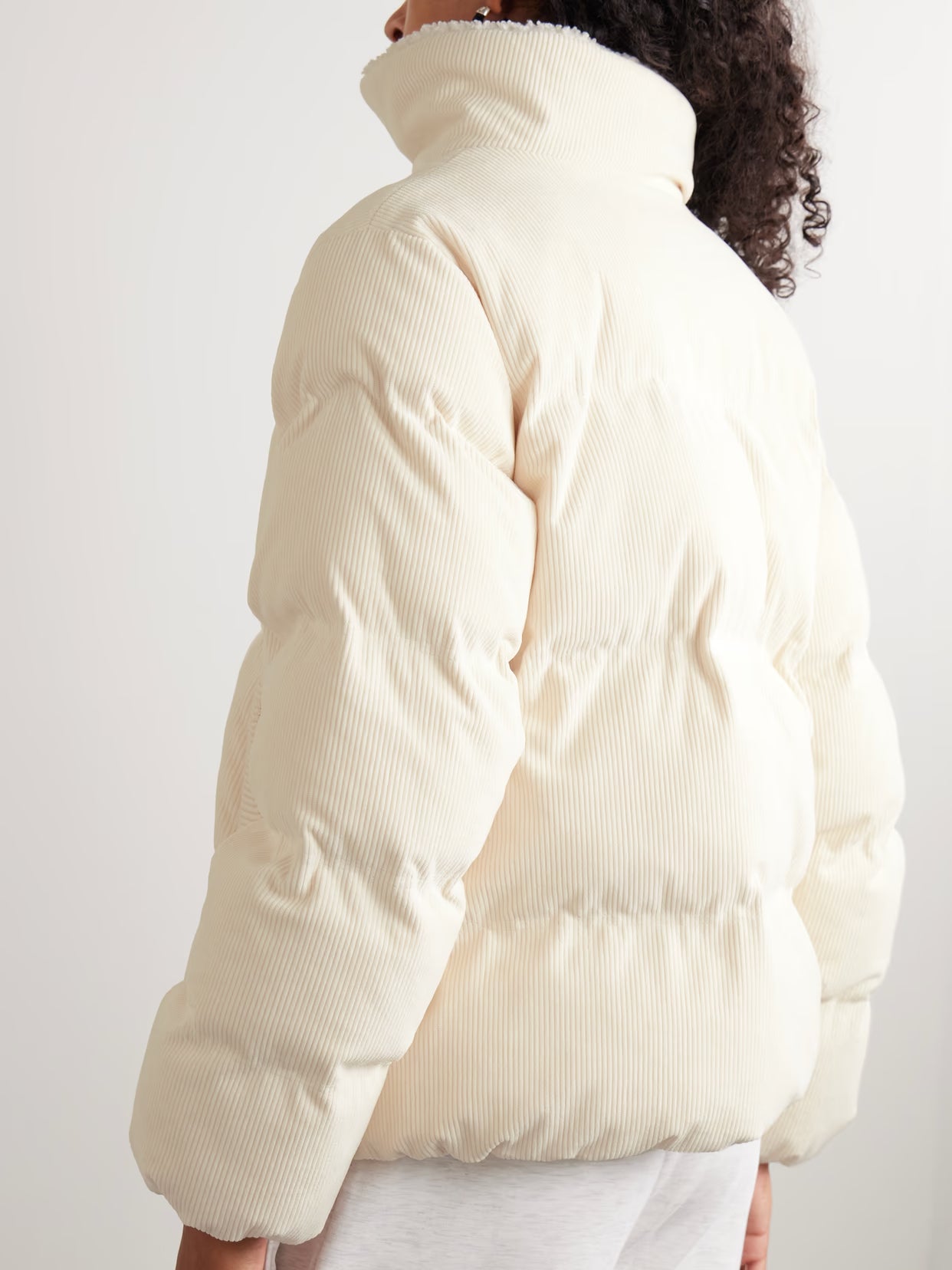 Varley - Brackley Fleece-trimmed Corduroy Jacket - Cream