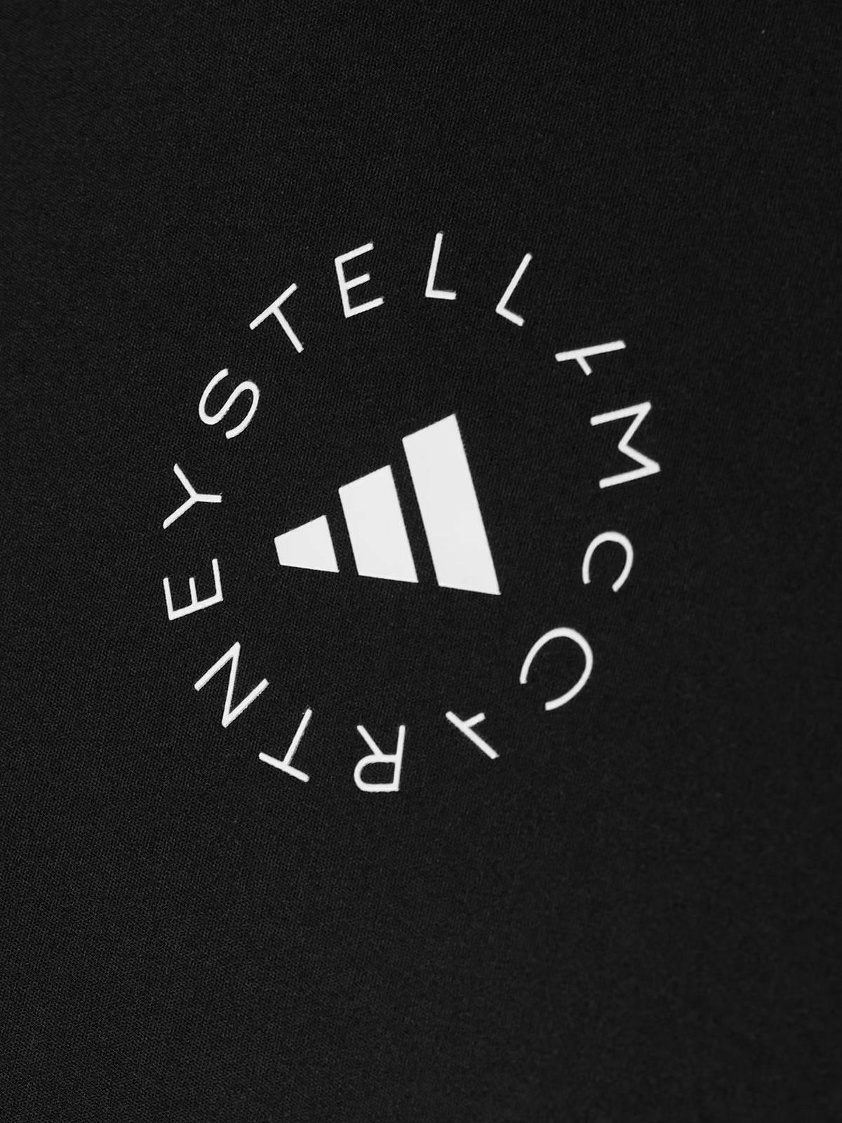 adidas by Stella McCartney - Truestrength Cutout Cropped Printed Top - Black