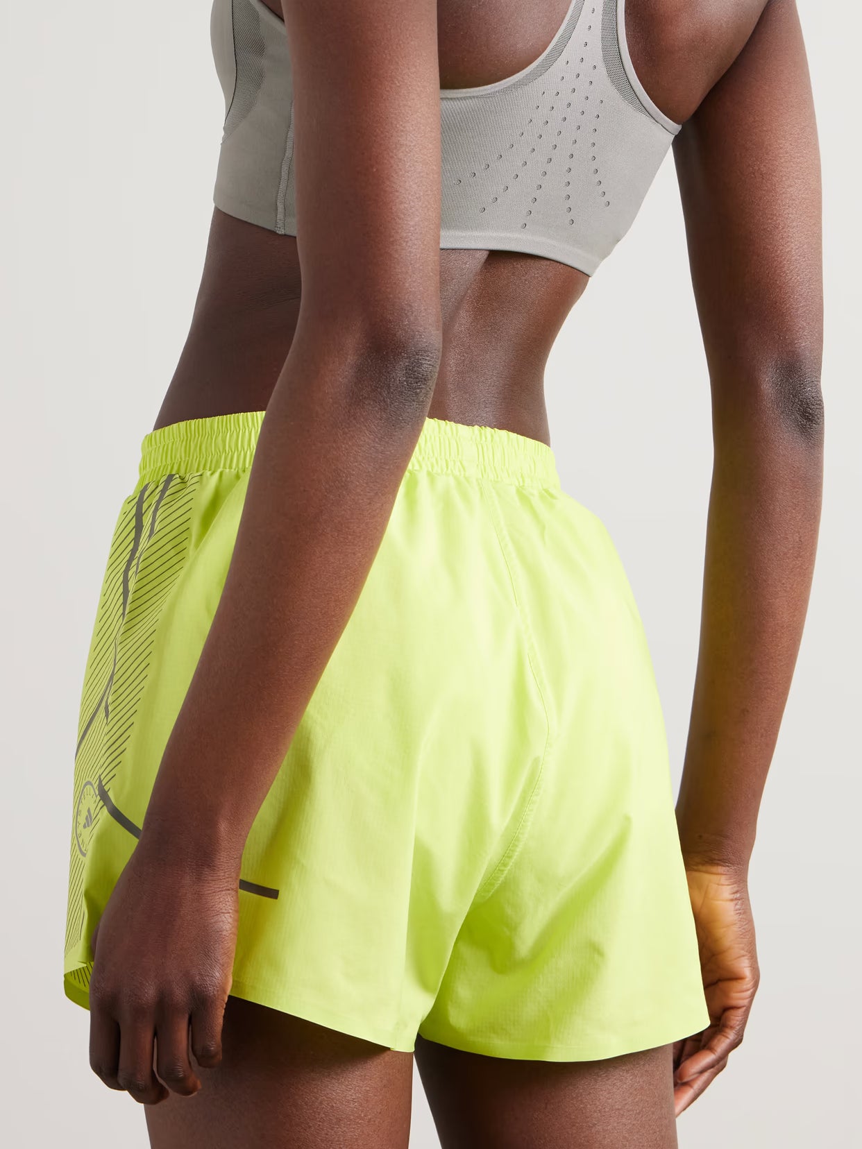 adidas by Stella McCartney - Truepace Printed Recycled-shell Shorts - Green