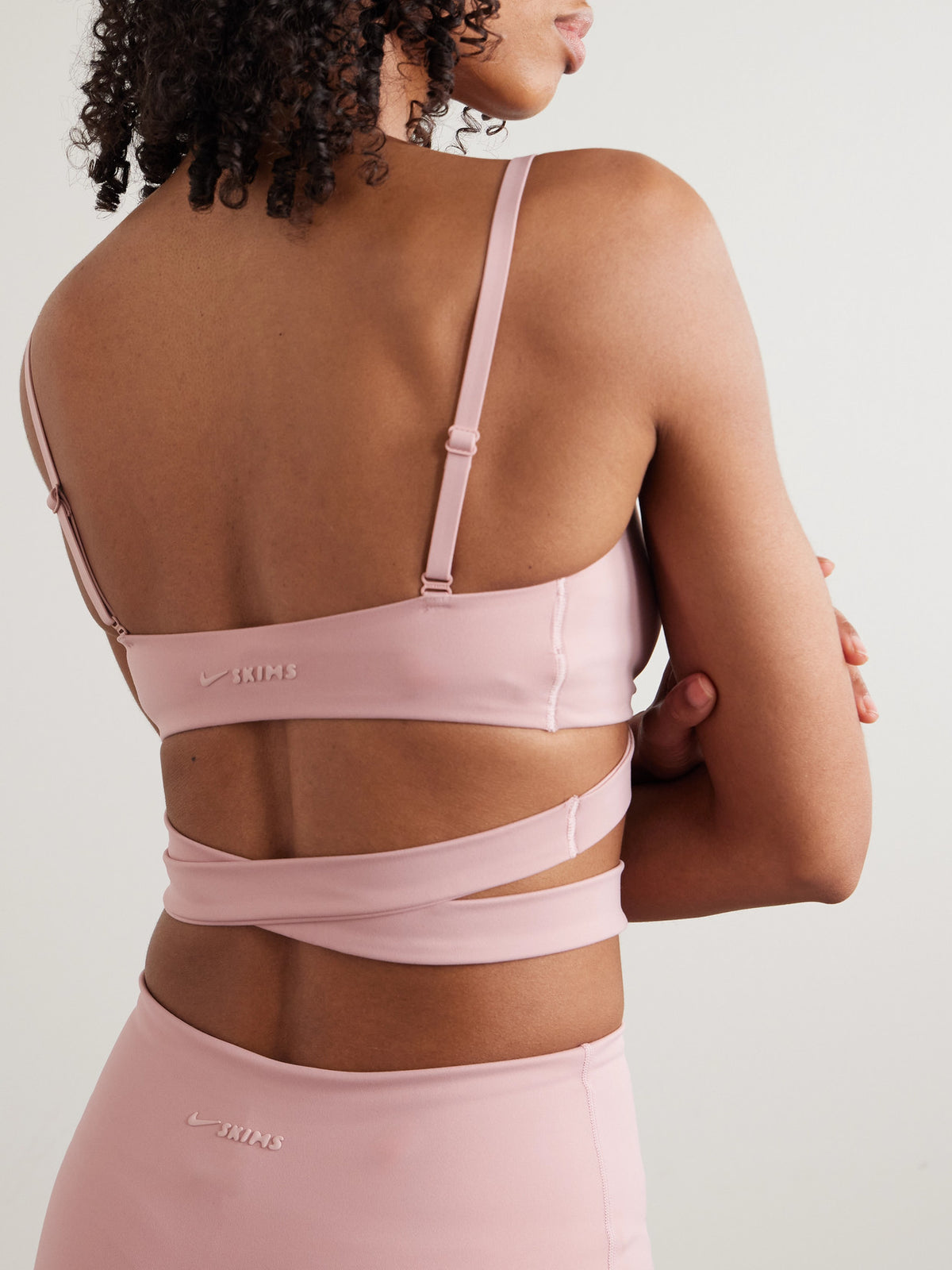 SKIMS - + Nike Wrap Front Bra - Himalayan