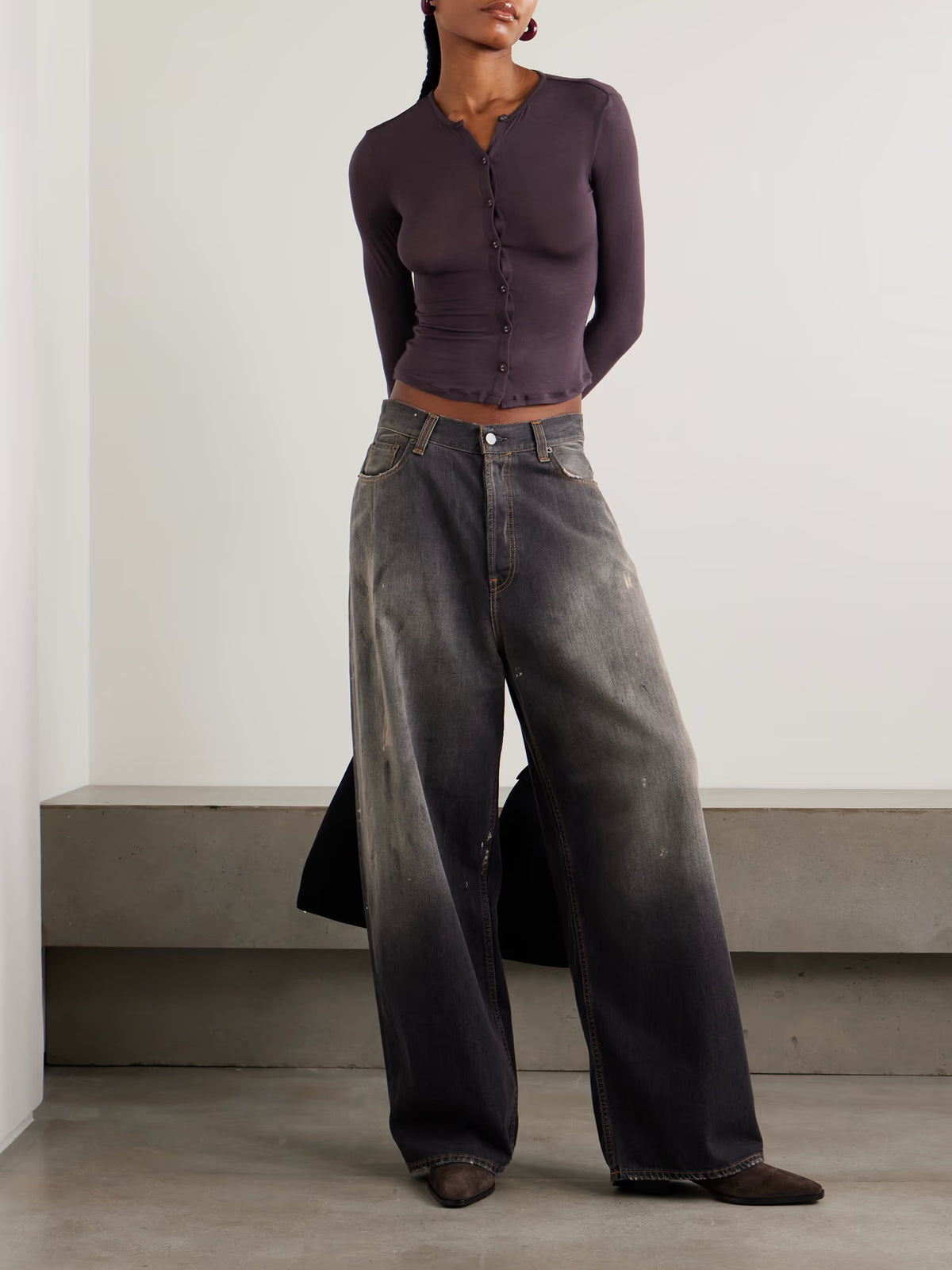 SKIMS - Sheer Modal-blend Cardigan - Phoenix