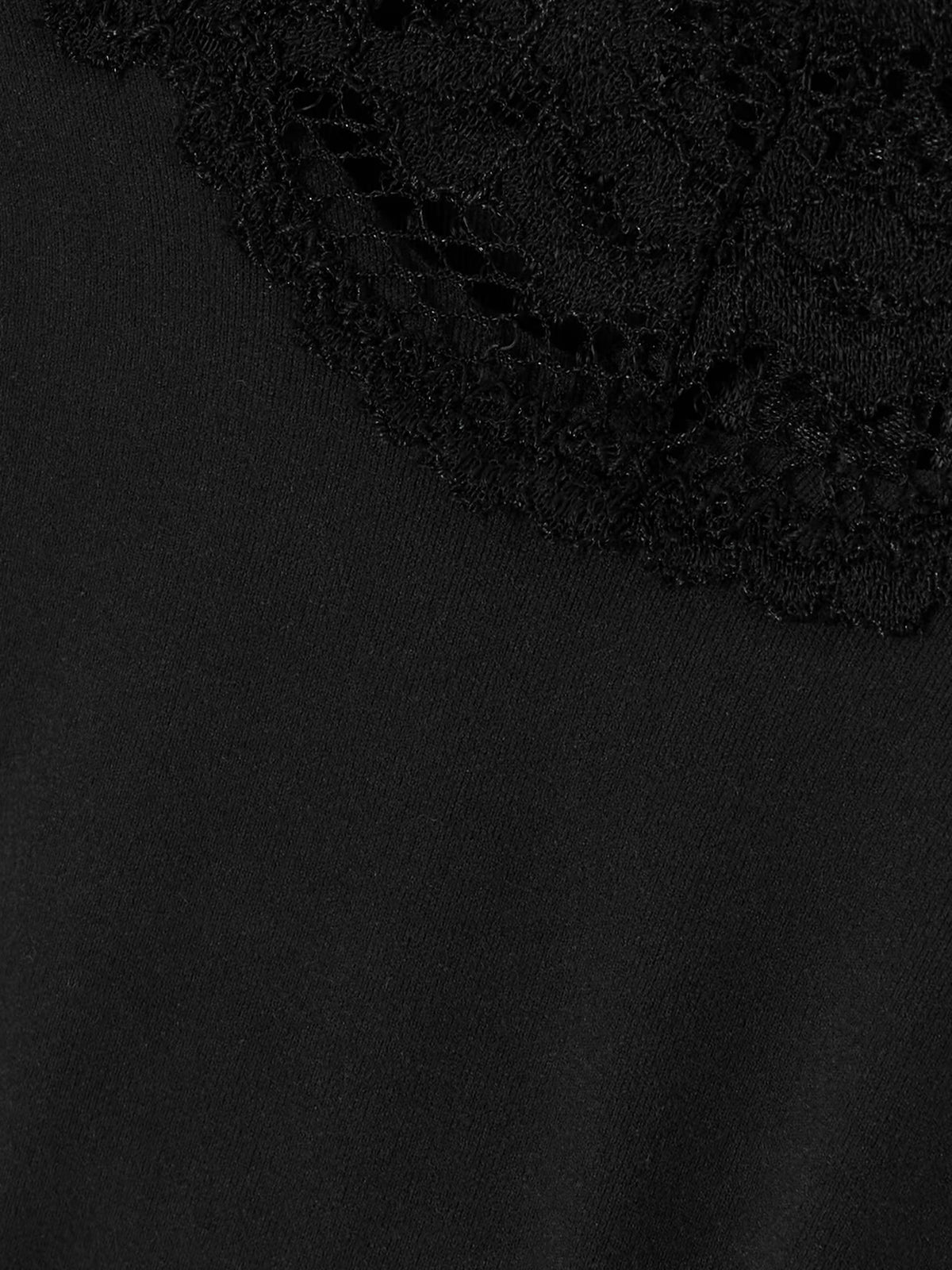 SKIMS - Fits Everybody Lace Dipped Thong - Onyx