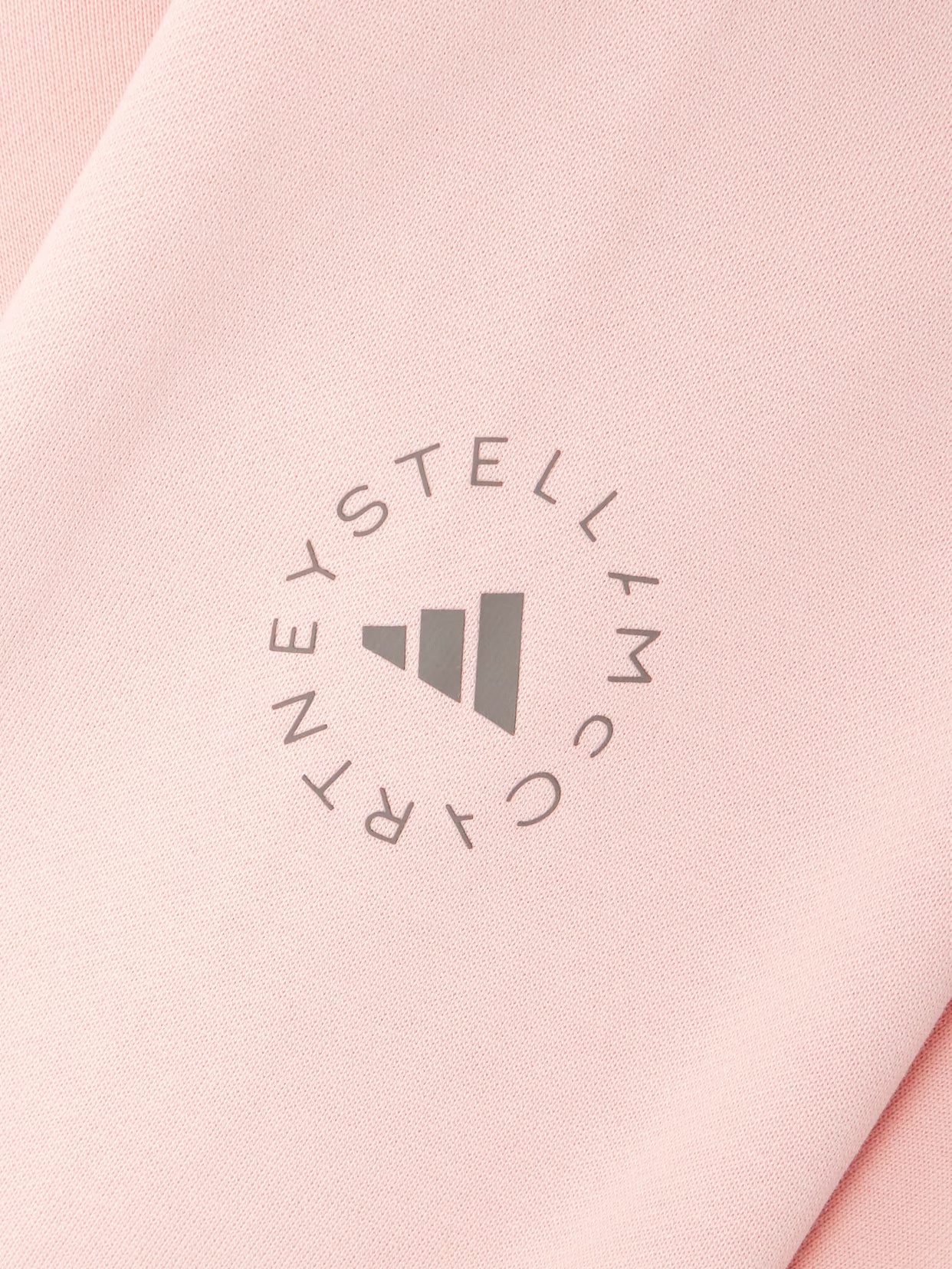 adidas by Stella McCartney - Truecasuals Cropped Cotton-jersey Hoodie - Pink