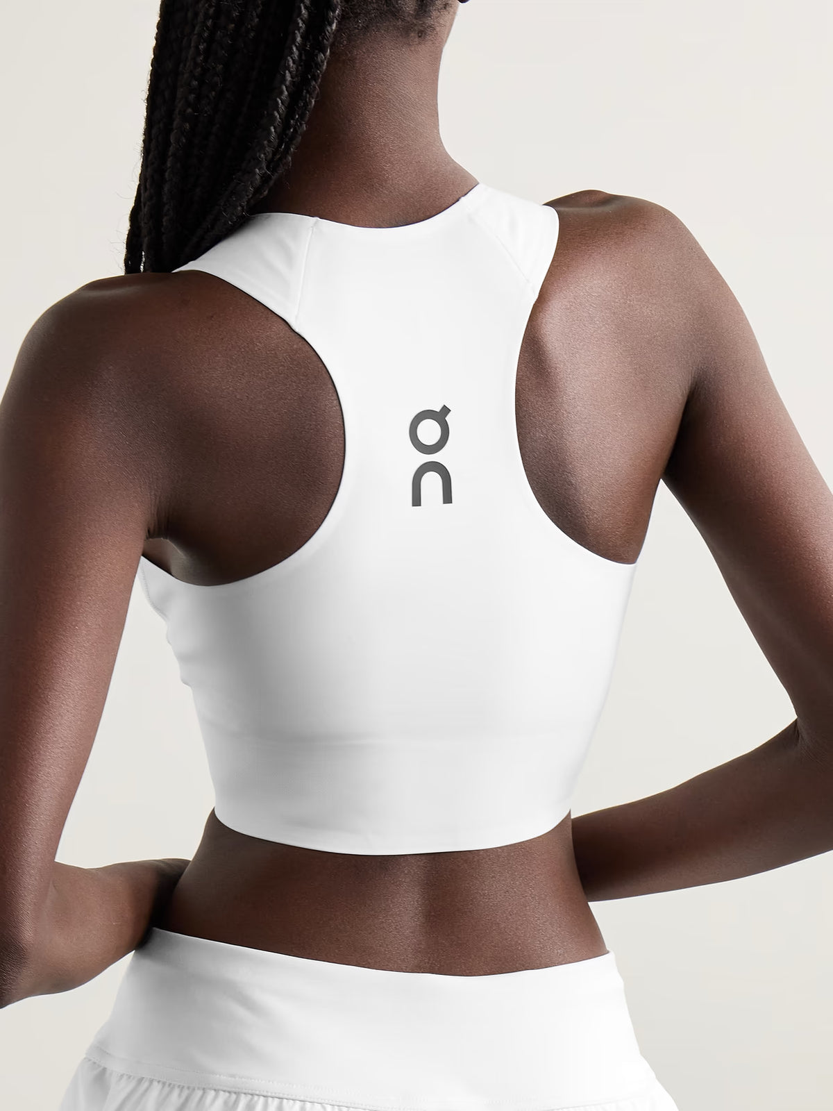 ON - Court Cropped Stretch Recycled-jersey Tank - White
