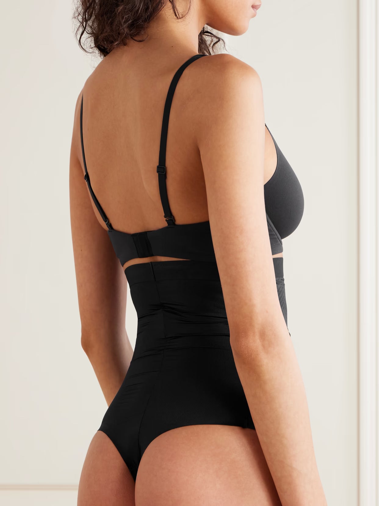 Spanx - Spanxshape Invisible High-waisted Thong - Black