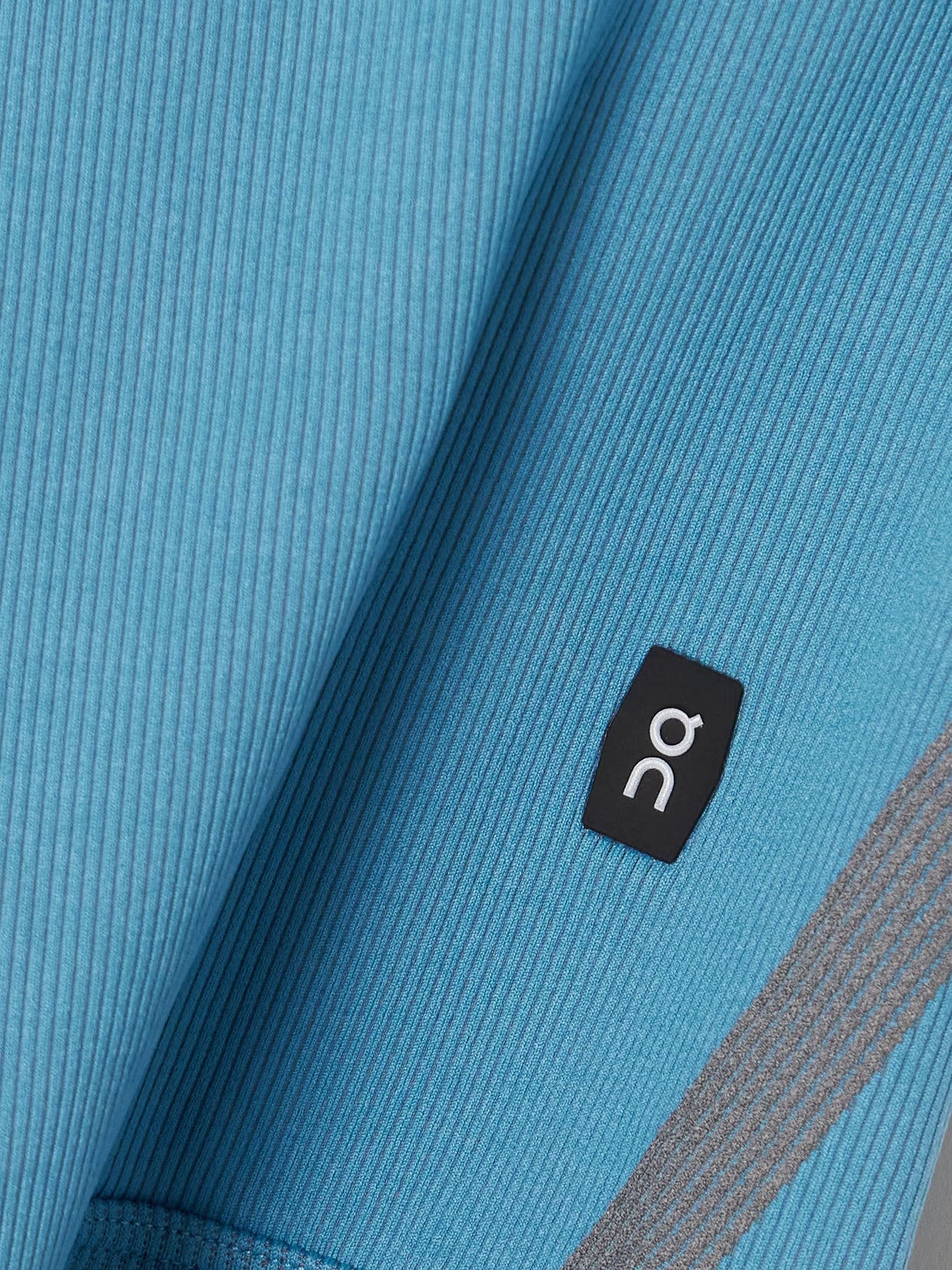 ON - Studio Open-back Ribbed Recycled Stretch Bodysuit - Blue