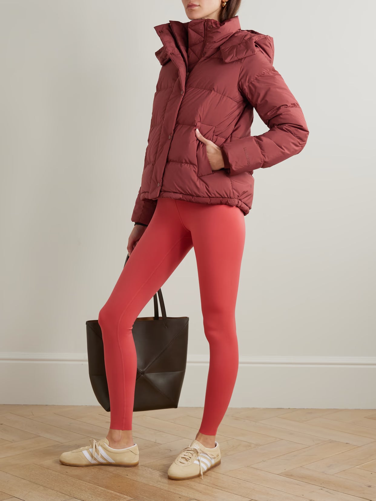 lululemon - Wunder Puff Hooded Quilted Glyde Down Jacket - Burgundy