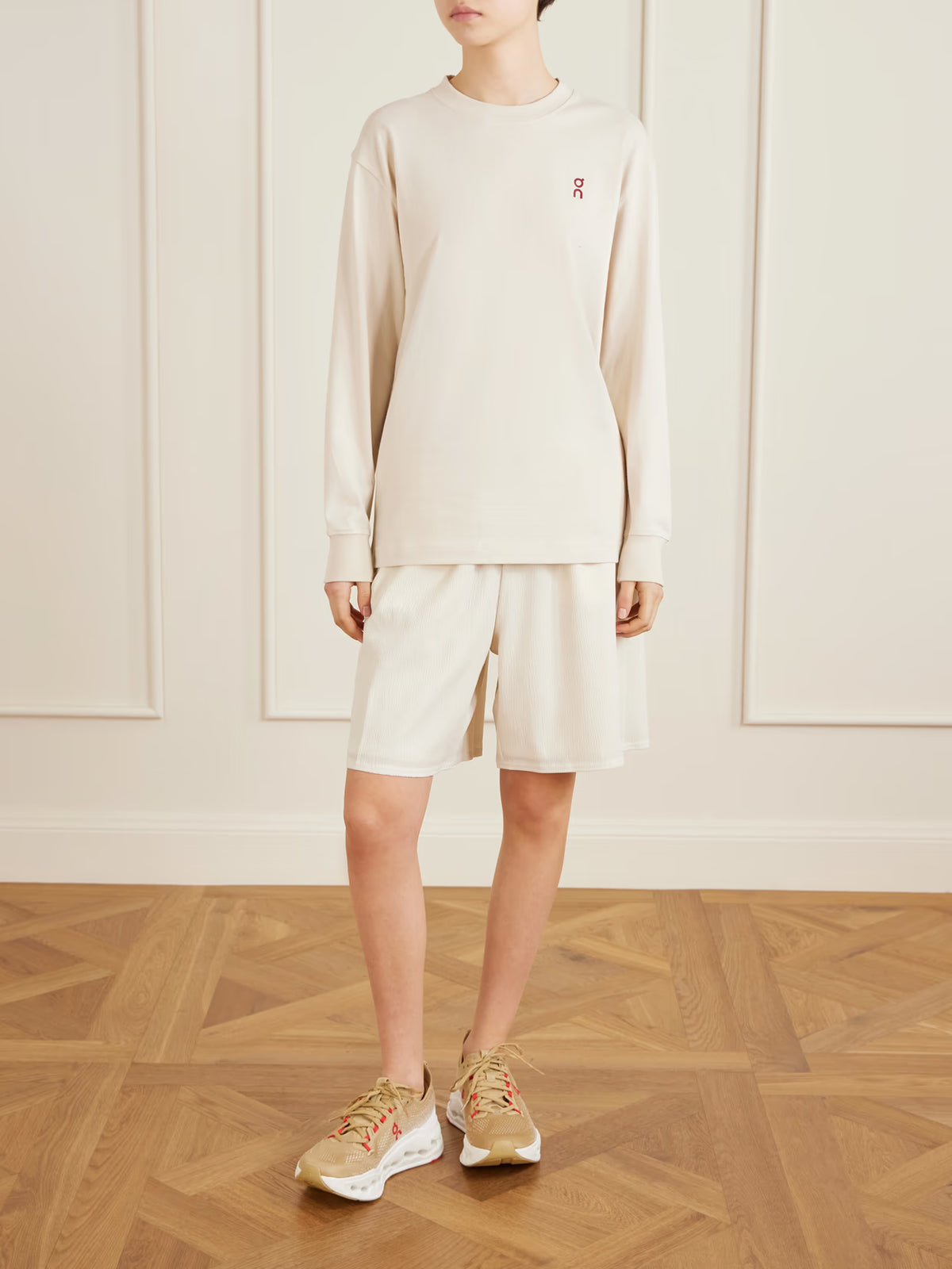 ON - Club Year Of The Horse Printed Cotton-jersey T-shirt - Ivory