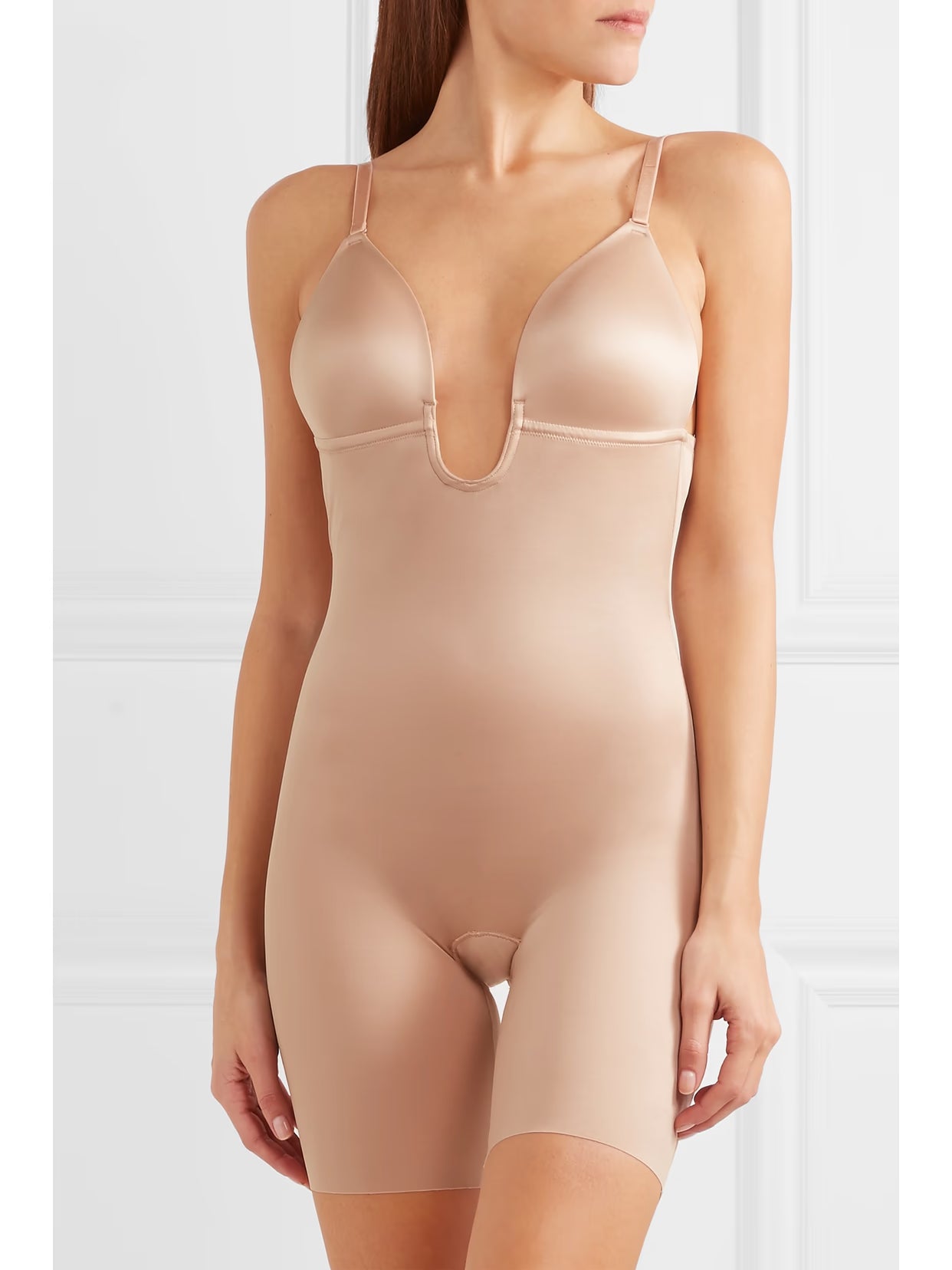 Spanx - Spanxshape Suit Your Fancy Plunge Bodysuit - Neutrals