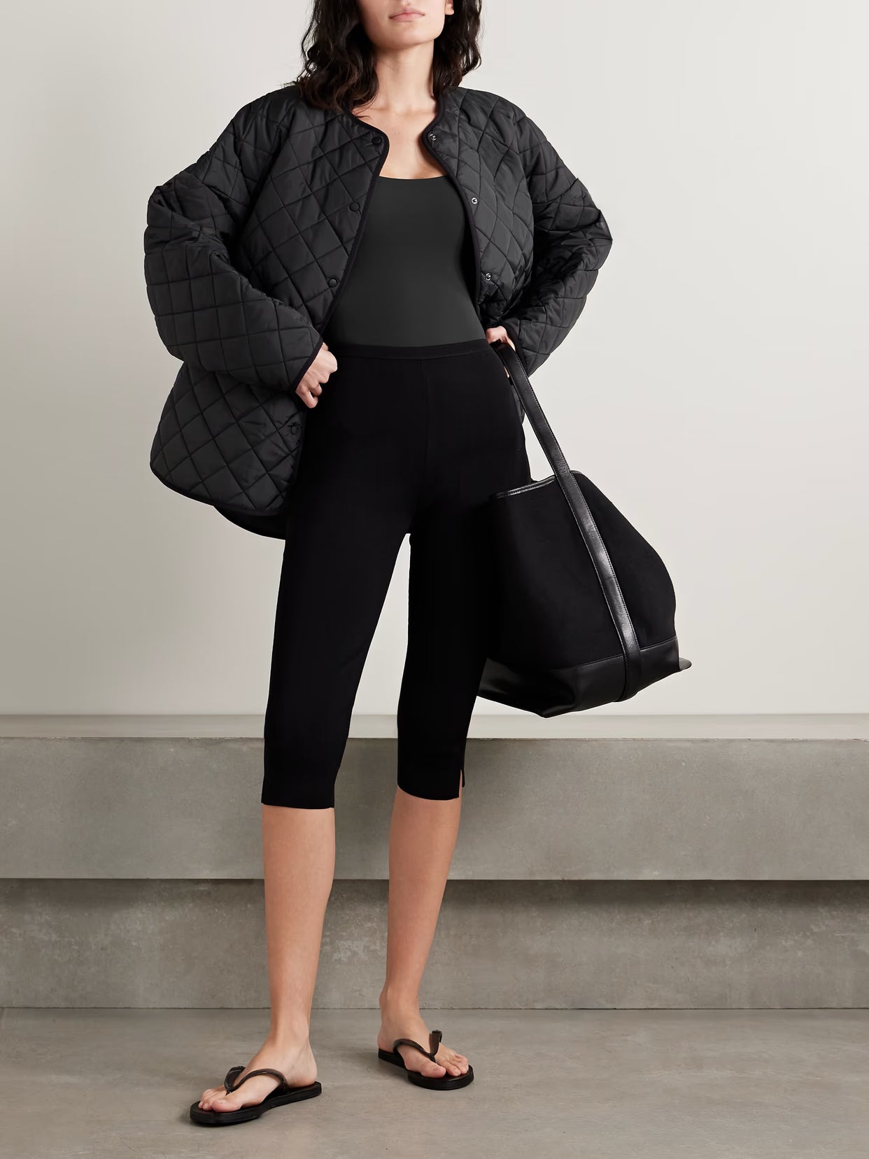 SKIMS - Fits Everybody Square Neck Bodysuit - Onyx