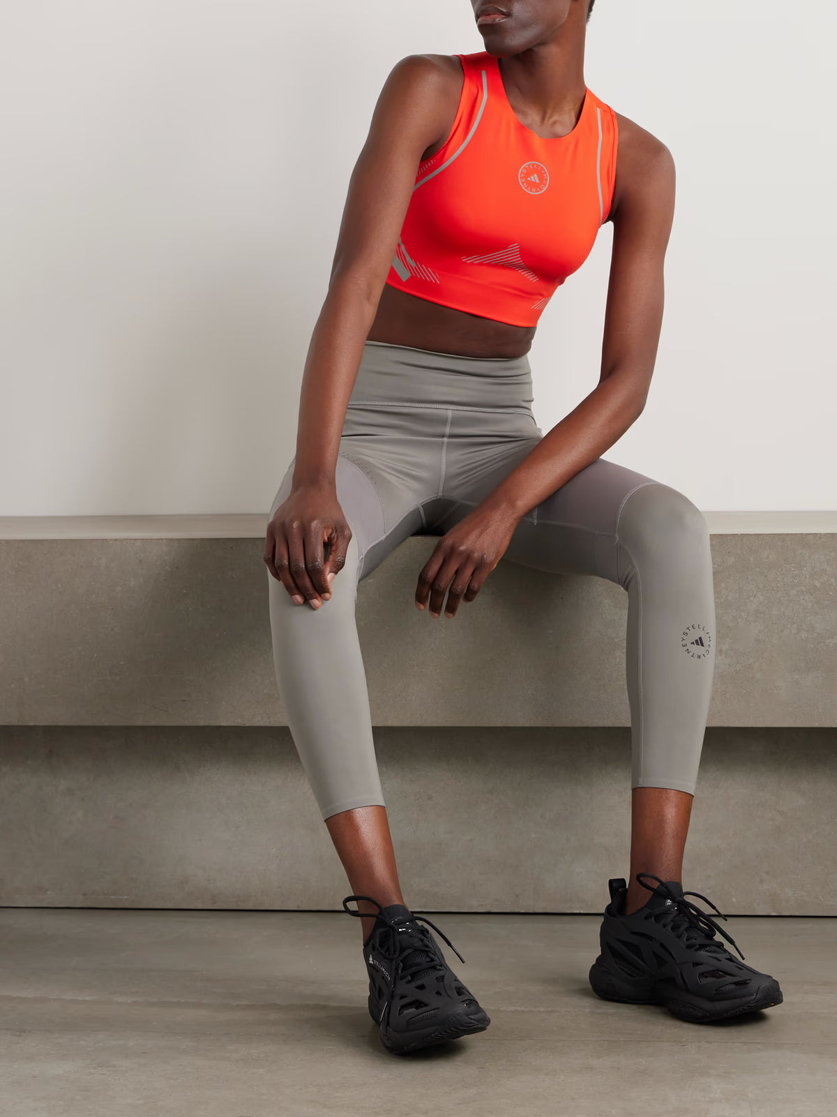 adidas by Stella McCartney - Truepace Stretch Recycled-jersey Sports Bra - Red