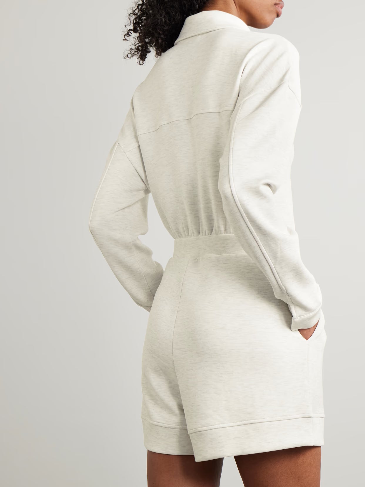 Varley - Annika Doublesoft Jersey Playsuit - Ivory