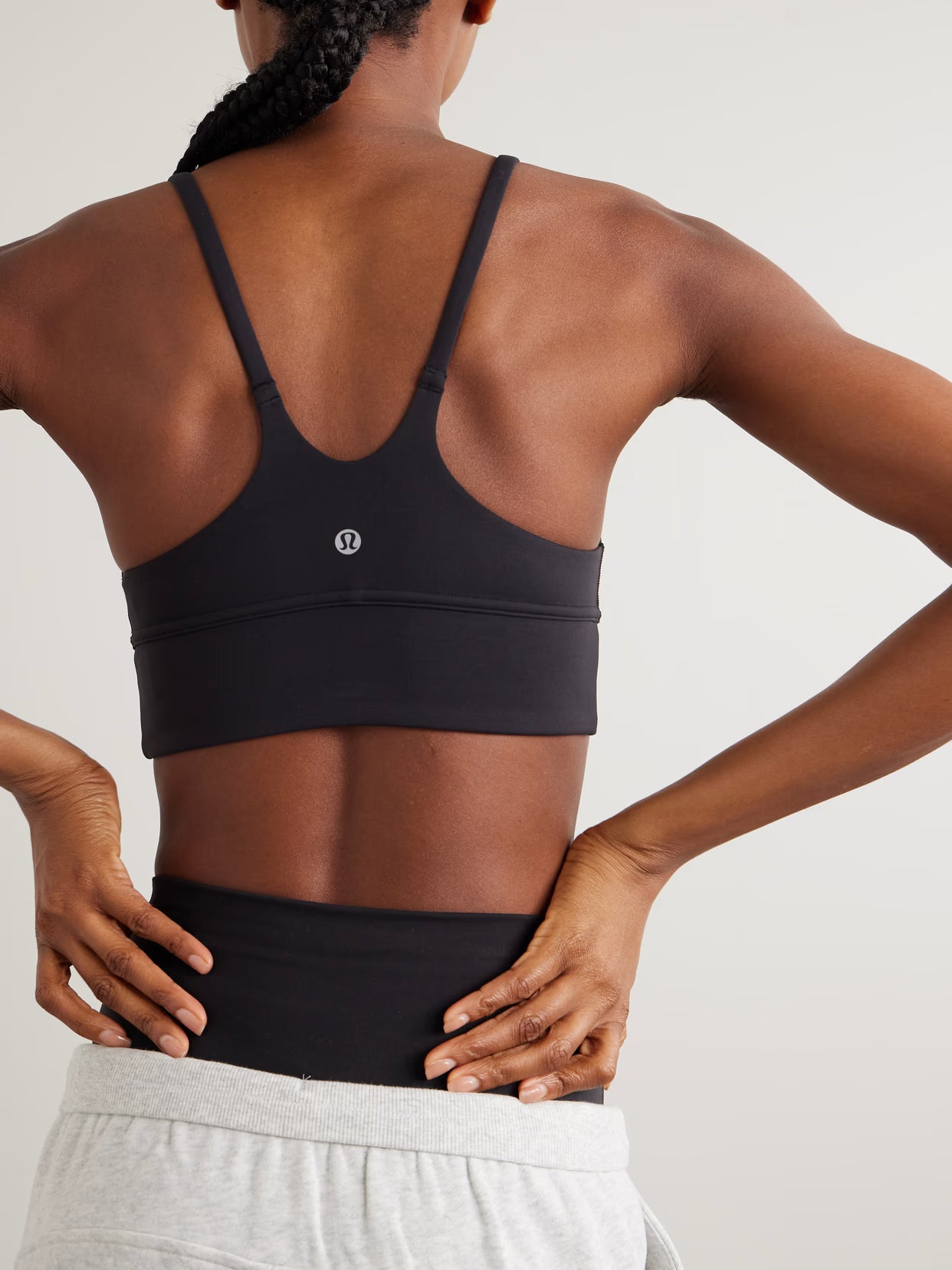 lululemon - Wunder Train Strappy Wrapped Stretch-jersey Sports Bra - Black