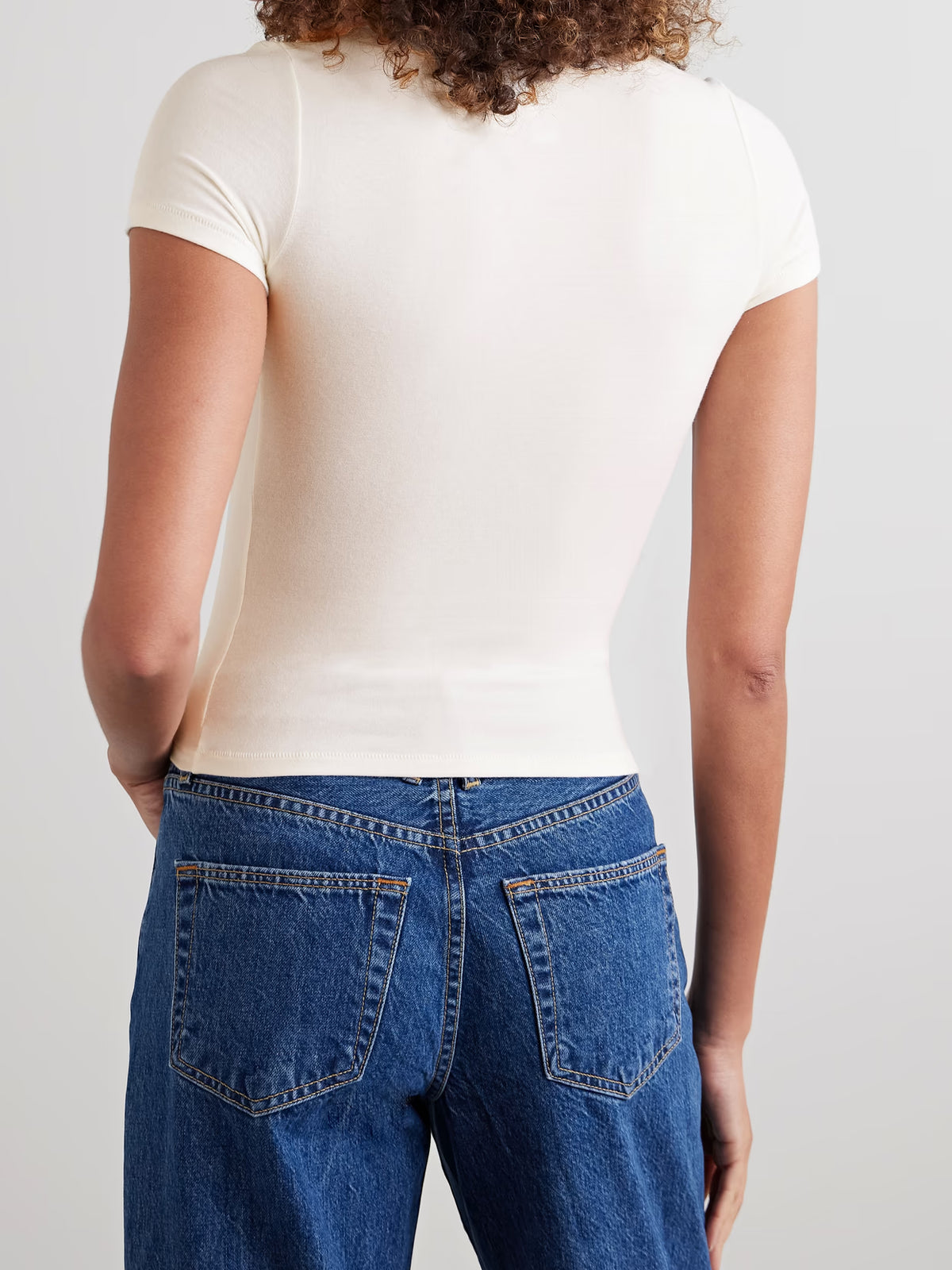 SKIMS - Stretch-cotton Jersey T-shirt - Marble