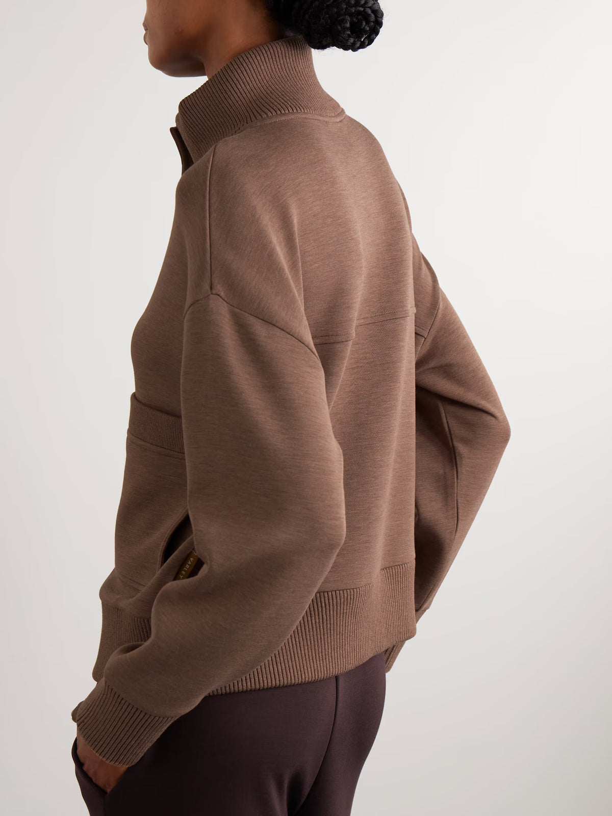 Varley - Sabrina Stretch-jersey Cardigan - Metallic