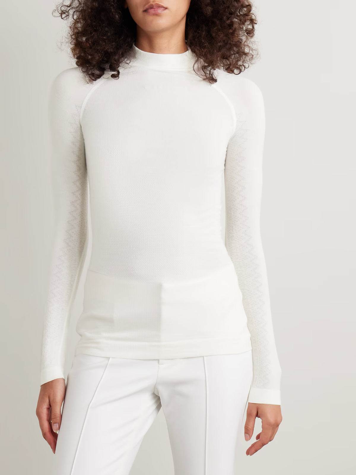 FALKE Ergonomic Sport System - Nordic Wool-blend Top - White