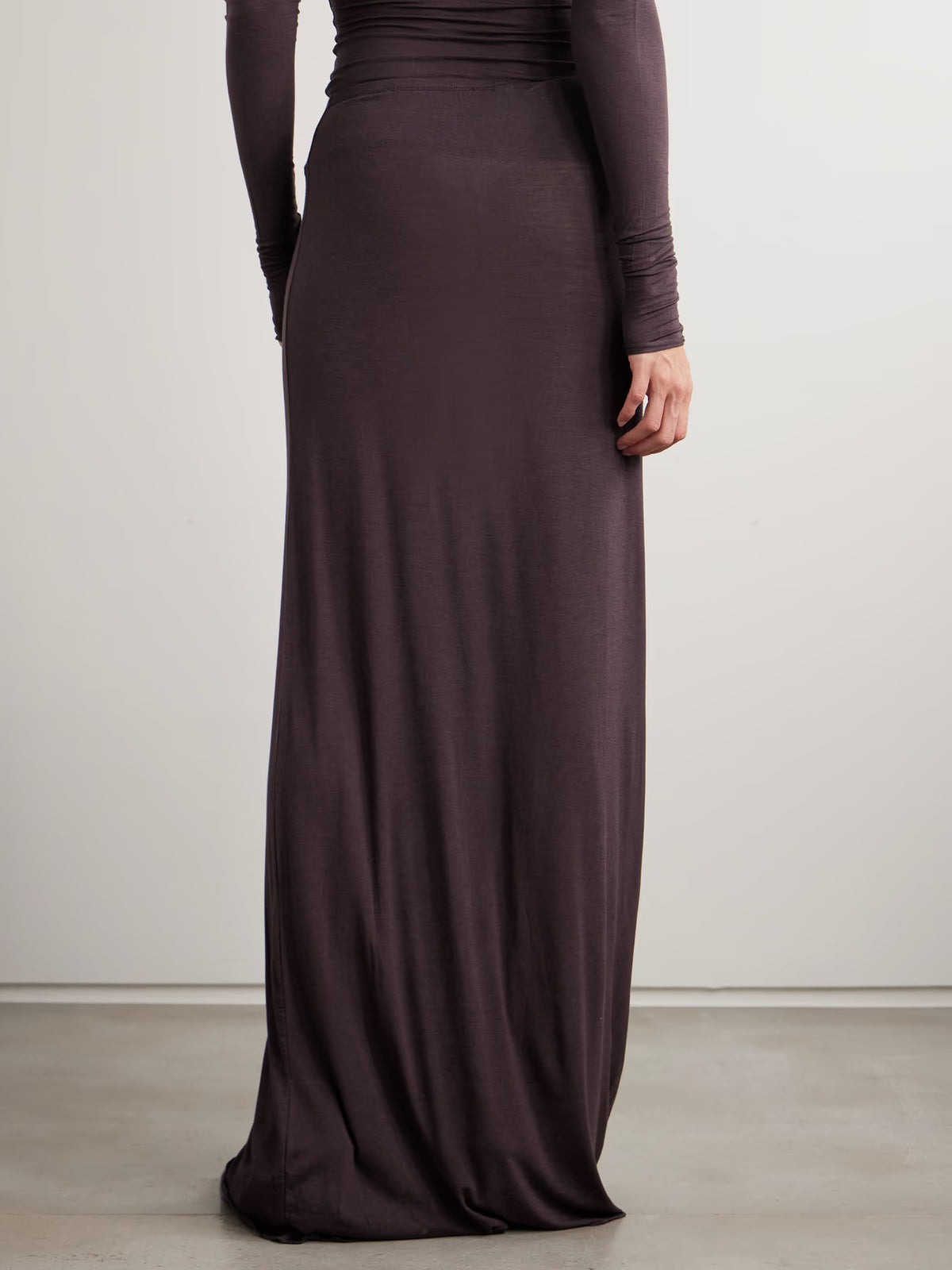 SKIMS - Sheer Modal-blend Long Skirt - Phoenix