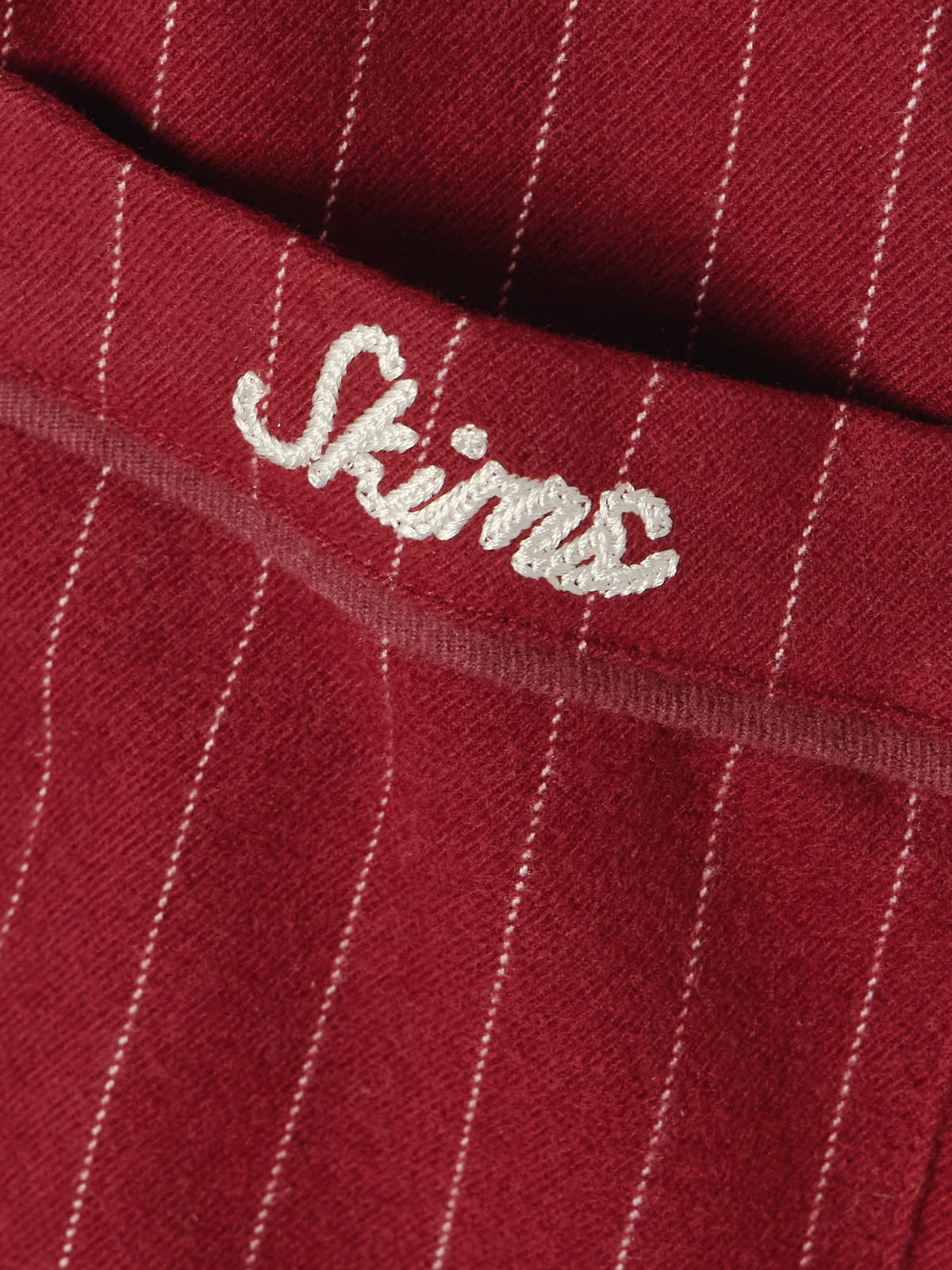 SKIMS - Flannel Sleep Set - Merlot Stripe