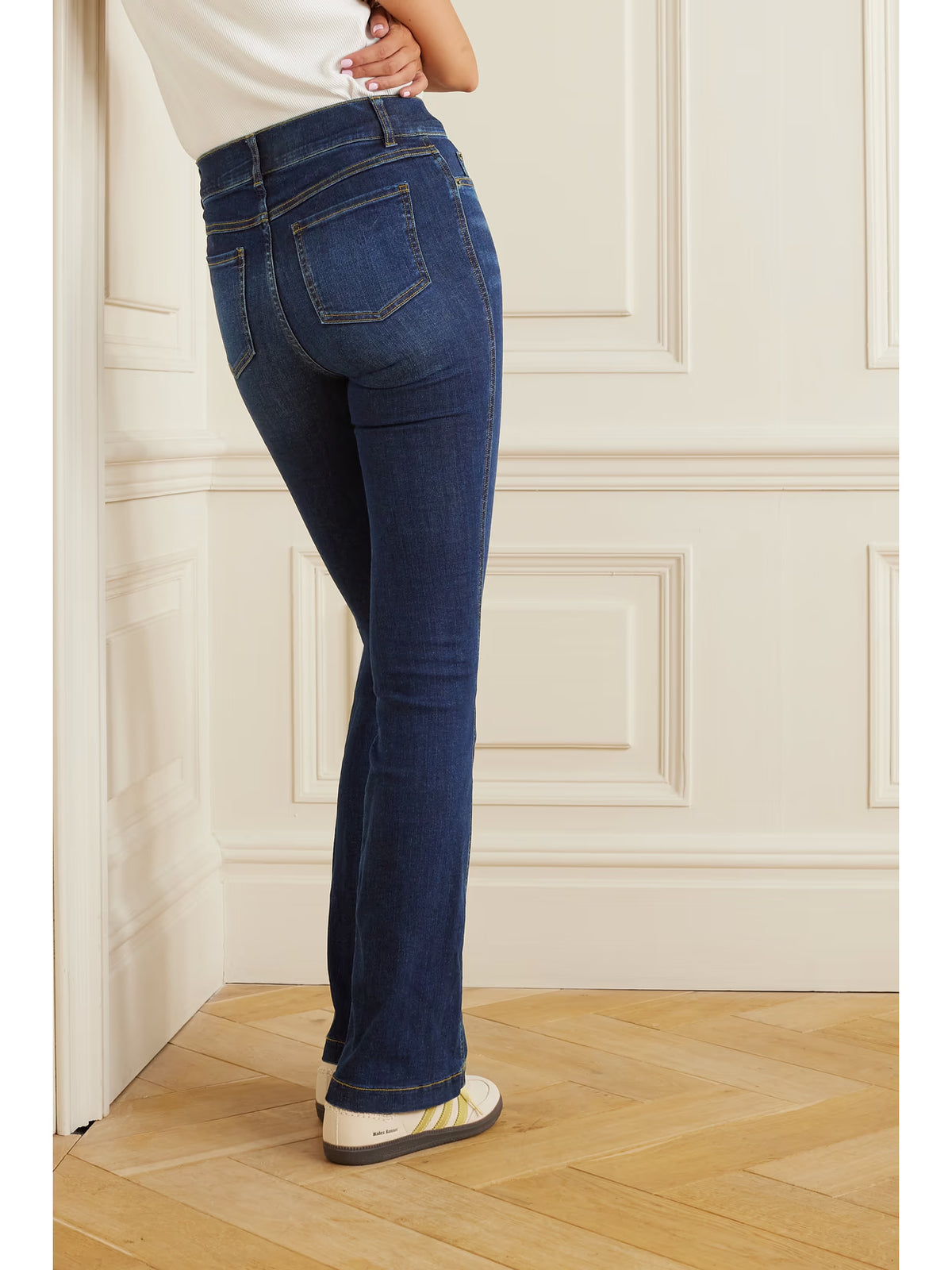 Spanx - High-rise Flared Jeans - Blue