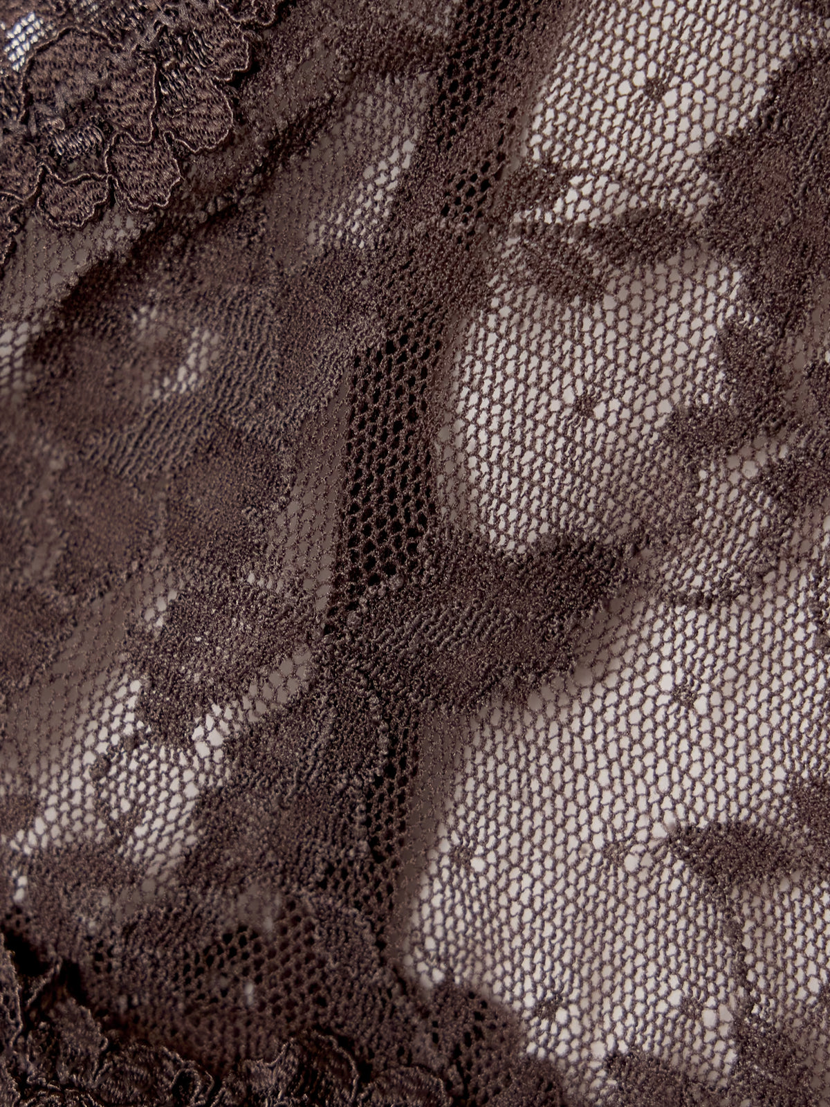SKIMS - Stretch Lace Triangle Bralette - Espresso