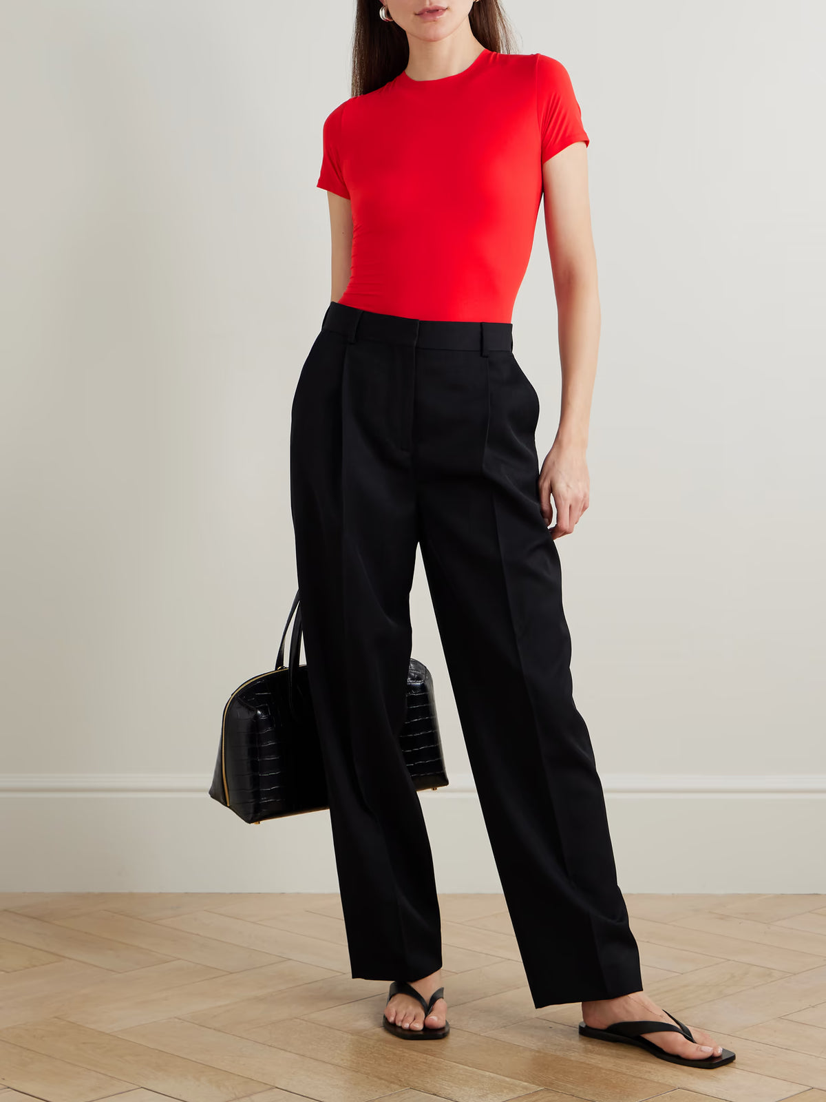 SKIMS - Fits Everybody T-shirt - Cherry