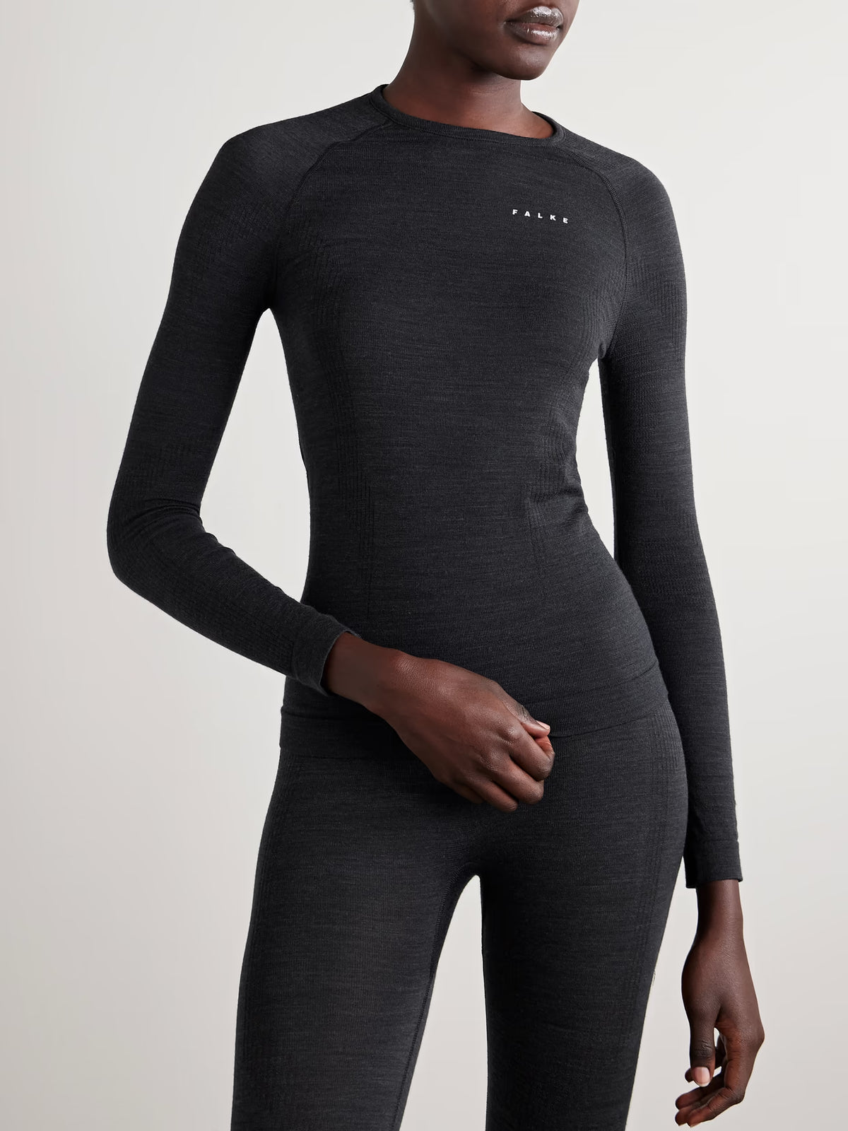 FALKE Ergonomic Sport System - Wool-blend Top - Black