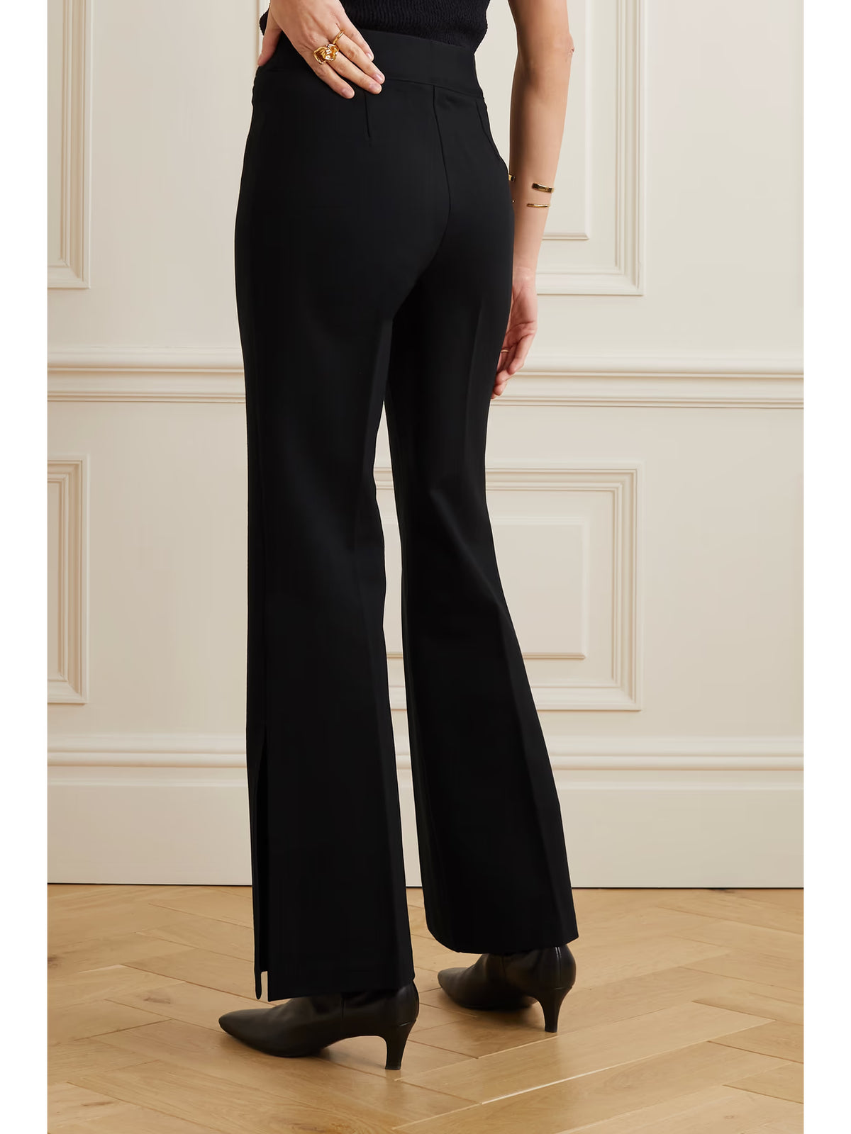Spanx - The Perfect Stretch-ponte Flared Pants - Black
