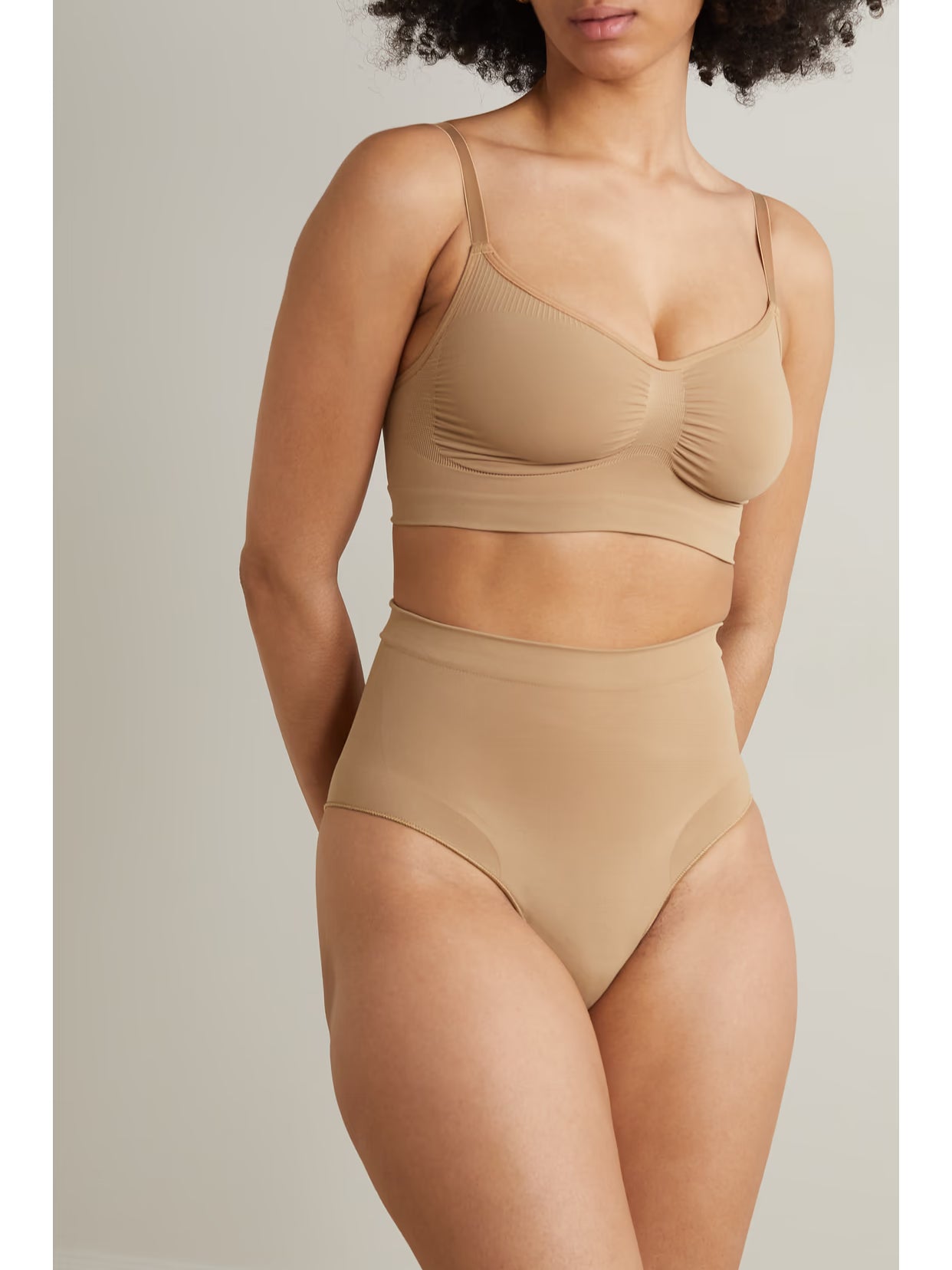 SKIMS - Seamless Sculpt Sculpting Mid Waist Briefs - Ochre