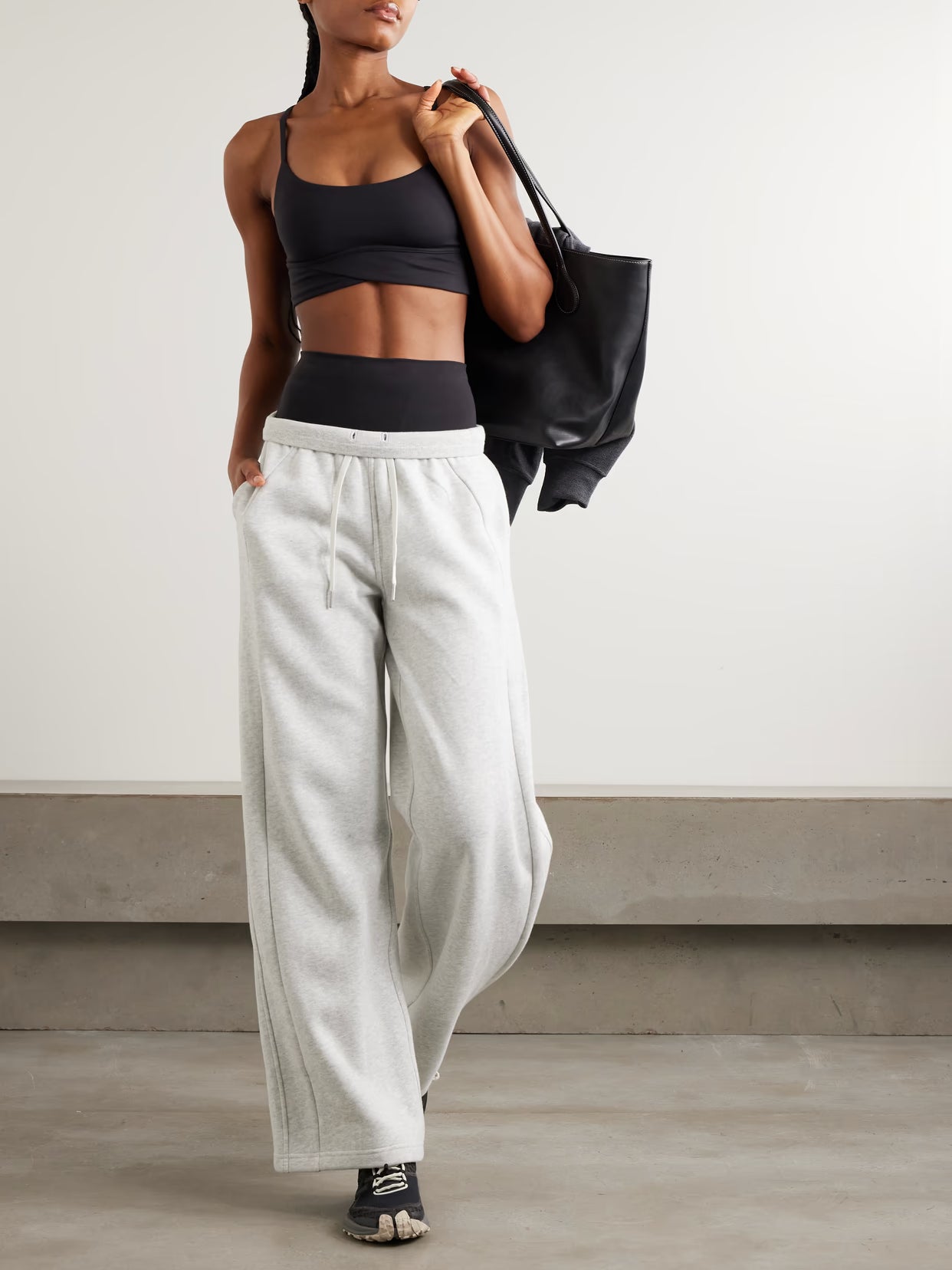 lululemon - Wunder Train Strappy Wrapped Stretch-jersey Sports Bra - Black