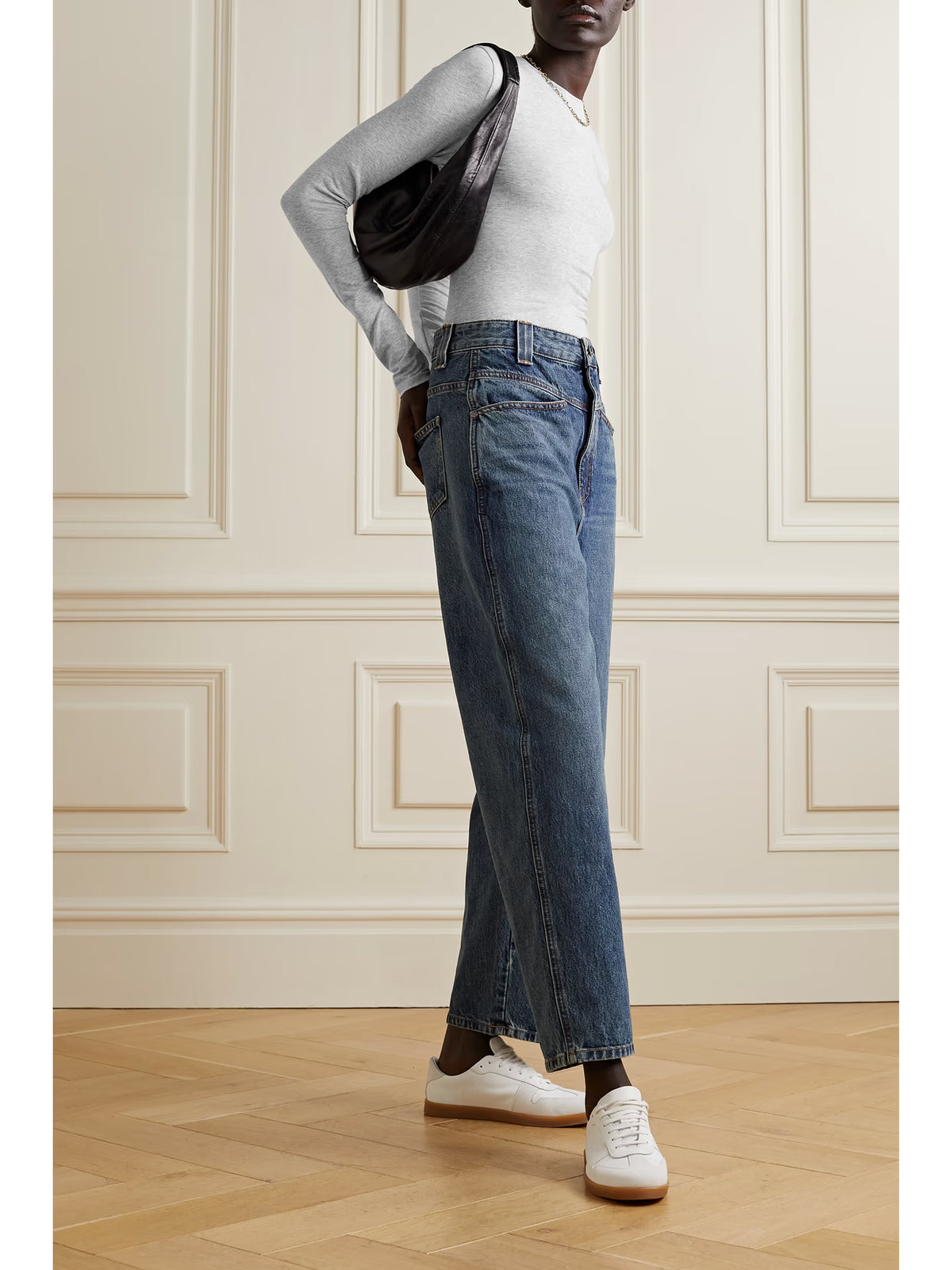 SKIMS - Stretch-cotton Jersey Top - Light Heather Gray