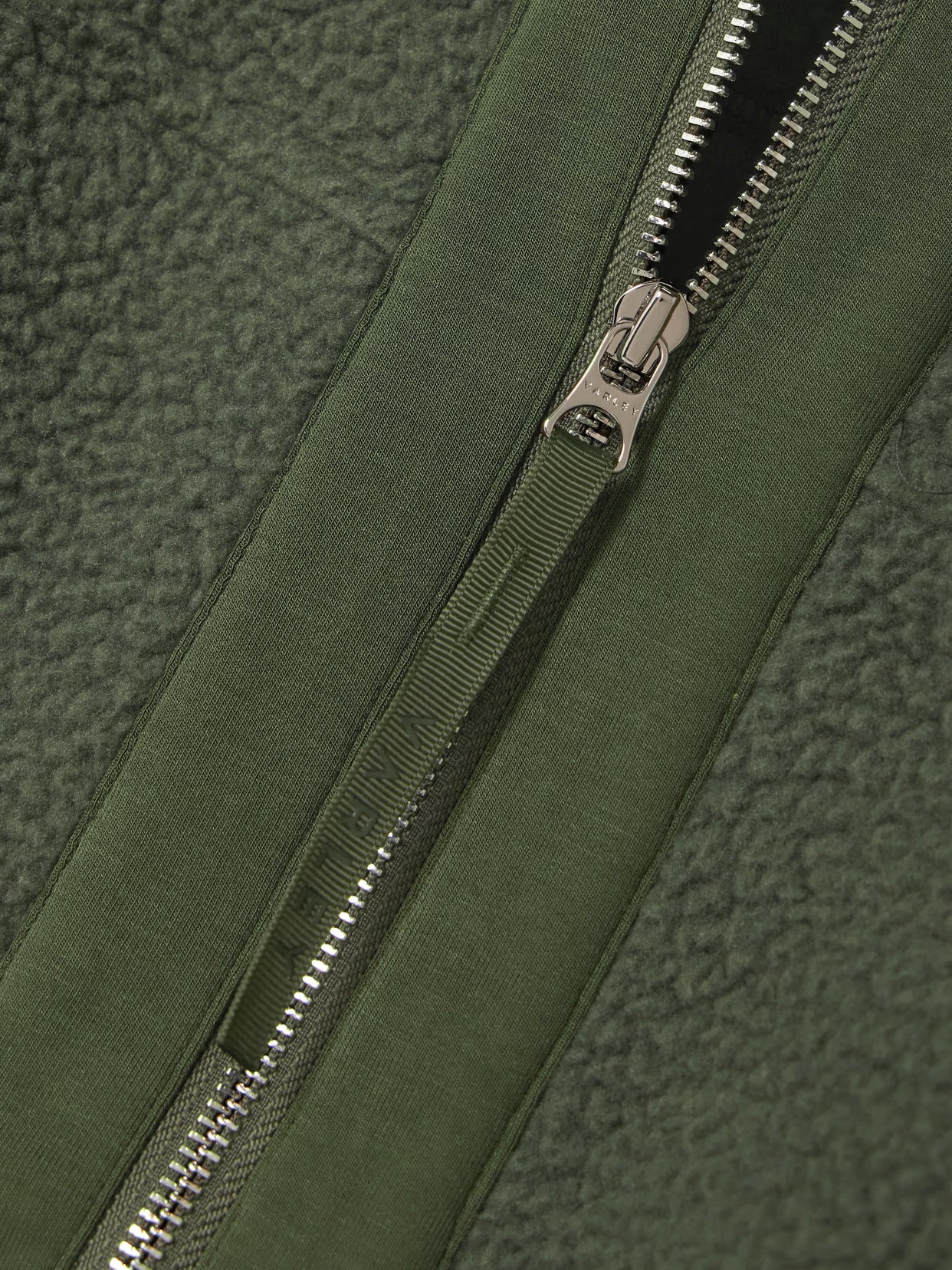 Varley - Fey Hooded Jersey-trimmed Recycled-fleece Jacket - Green