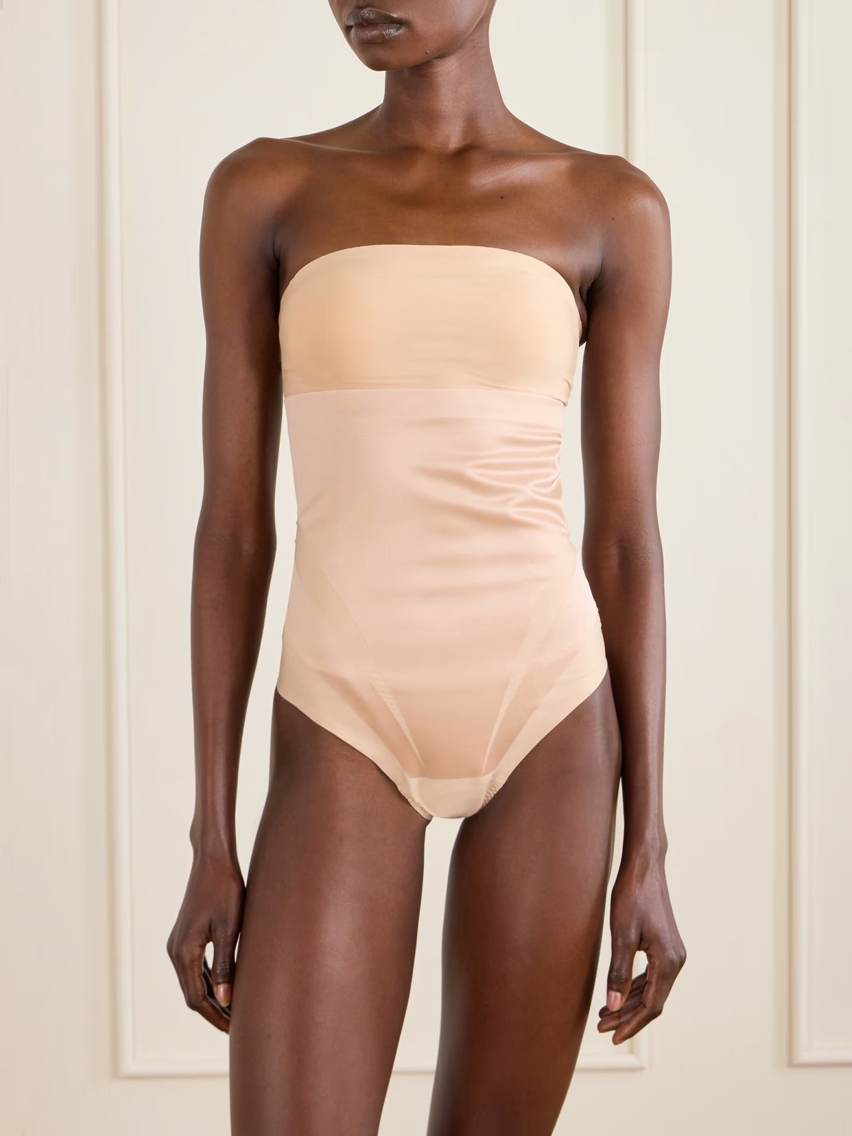 Spanx - Spanxsculpt Seamless Power High-waisted Stretch Thong - Neutrals