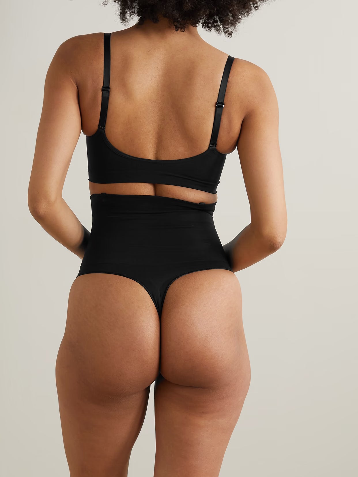 SKIMS - Core Control High Waist Thong - Onyx