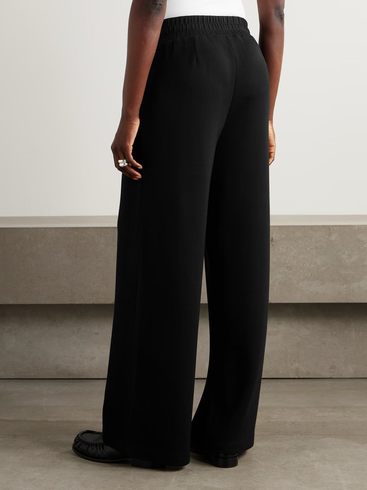 Varley - The Extra Wide Leg Pleated Doublesoft Wide-leg Pants - Black
