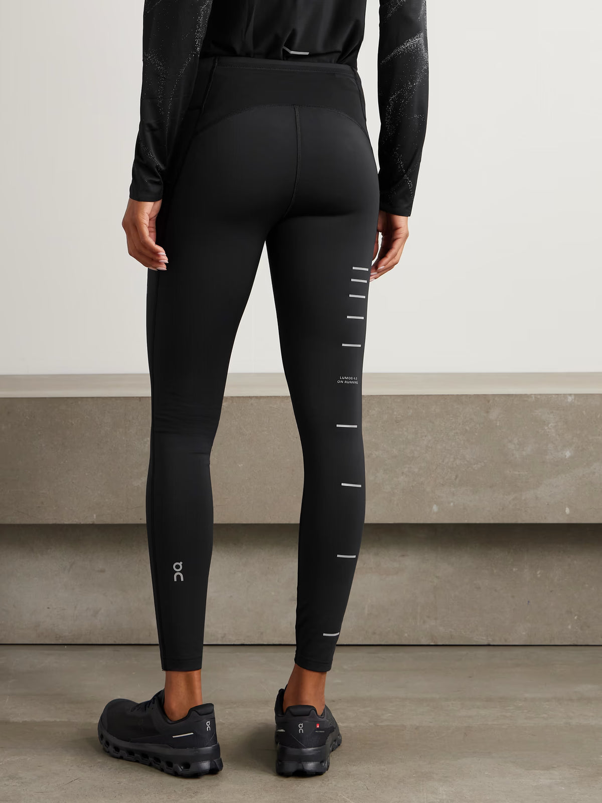 ON - Performance Recycled-jersey Leggings - Black