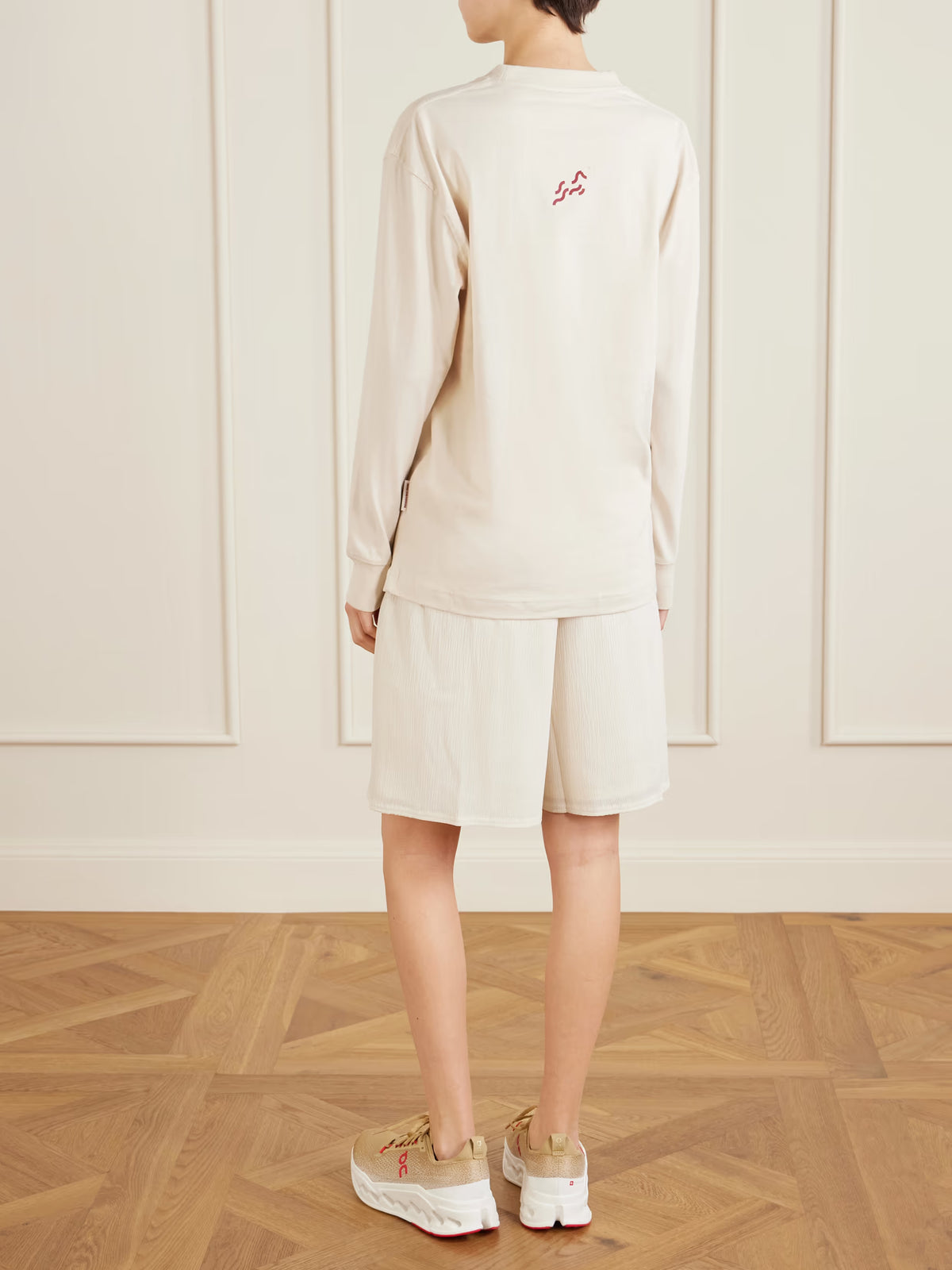 ON - Club Year Of The Horse Printed Cotton-jersey T-shirt - Ivory