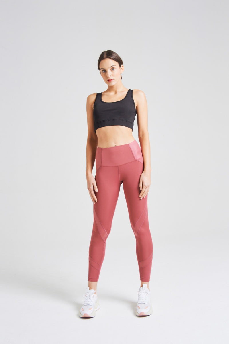 fasheon Red High Waisted Sports Leggings