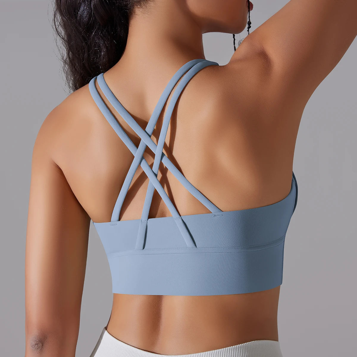 Women's Yoga Tank Top - Naked Feel Fitness Camisole with Built-In Bra